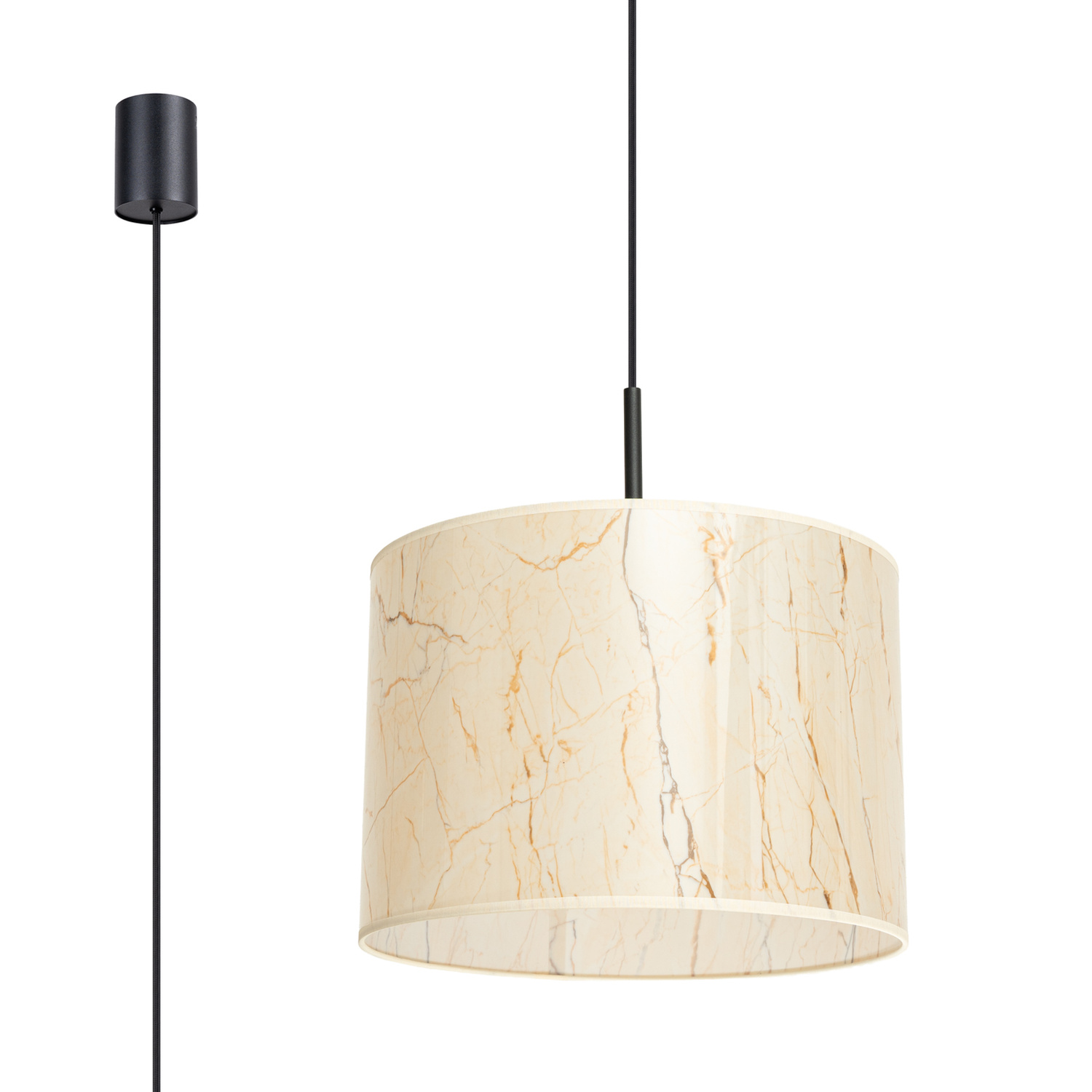 Beige marmor/sort - Billede 4