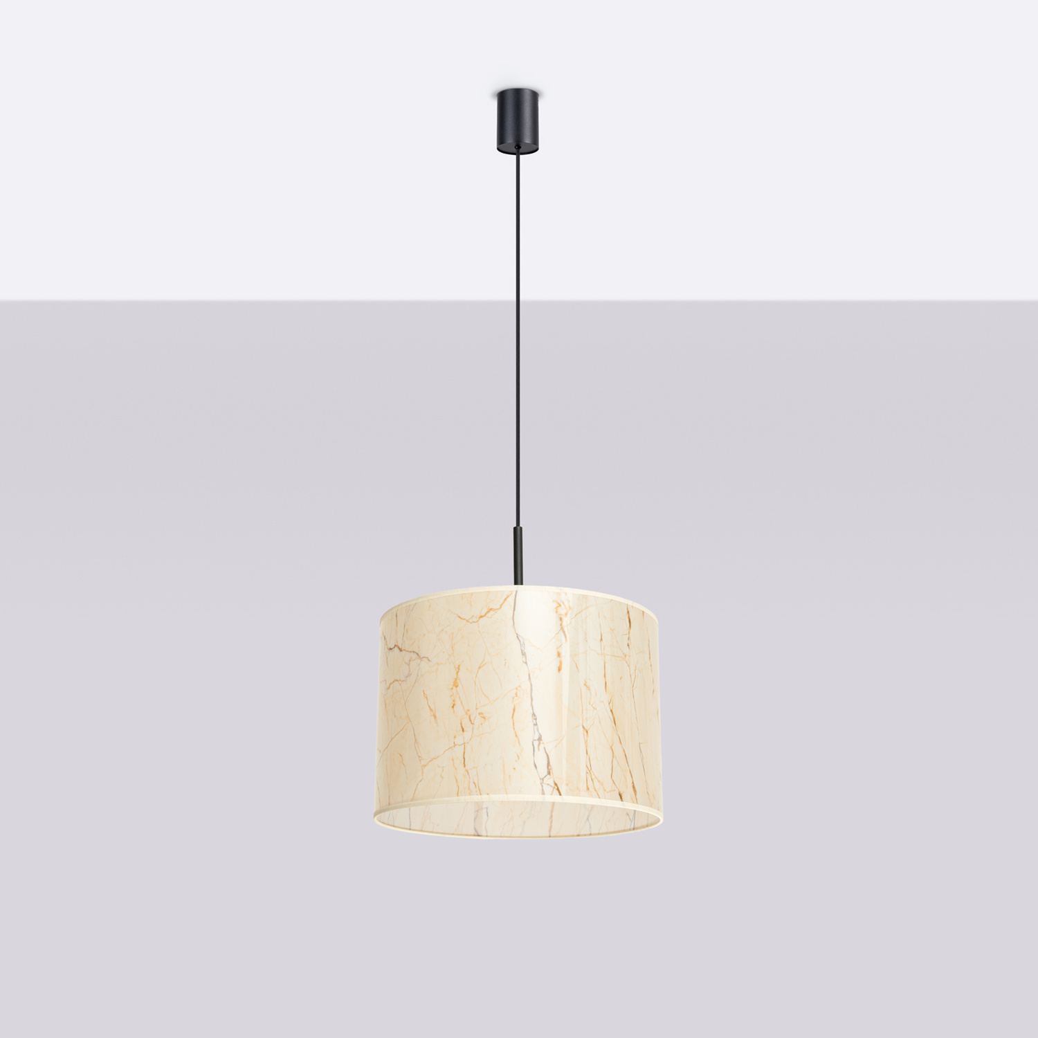 Beige marmor/sort - Billede 3