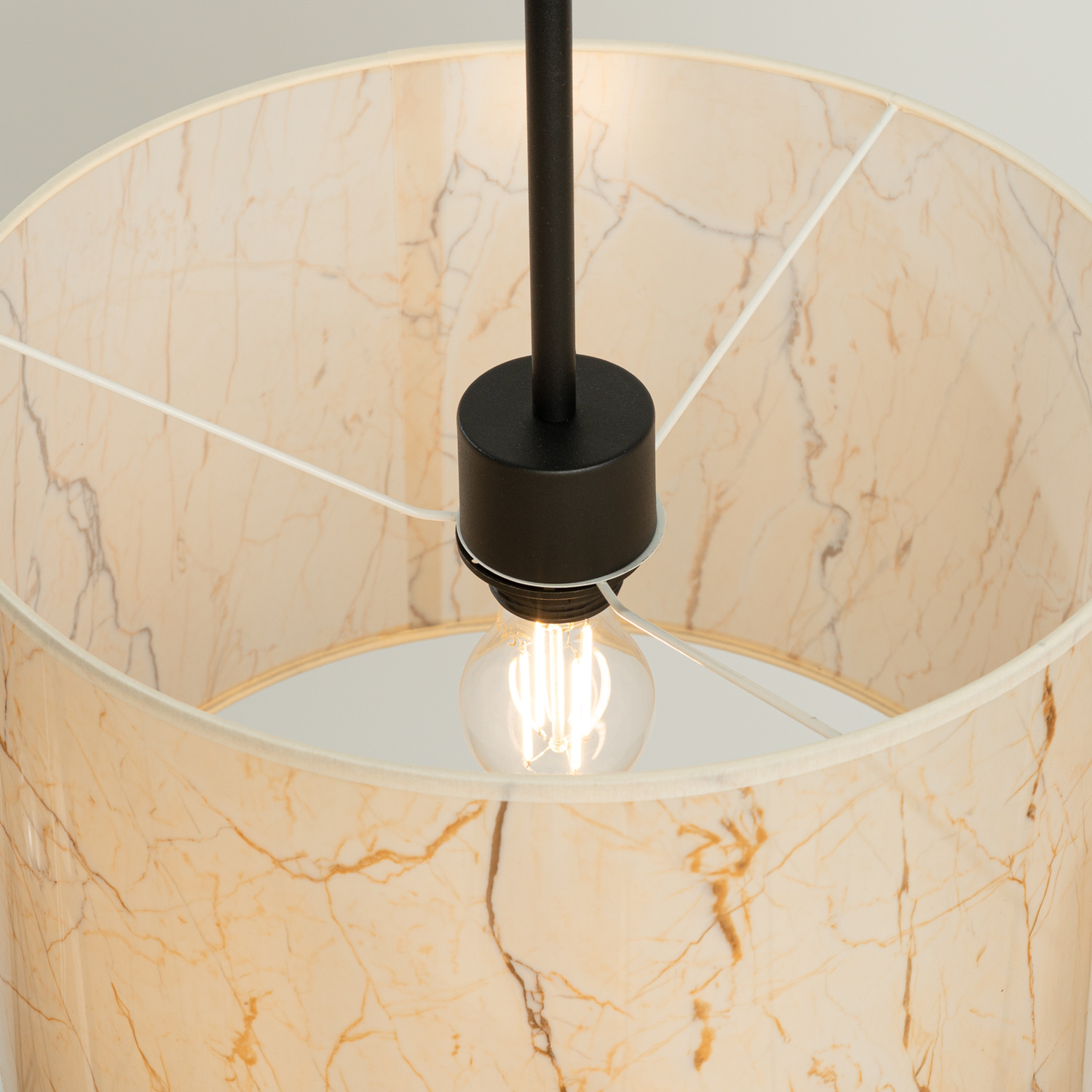 Beige marmor/sort - Billede 5
