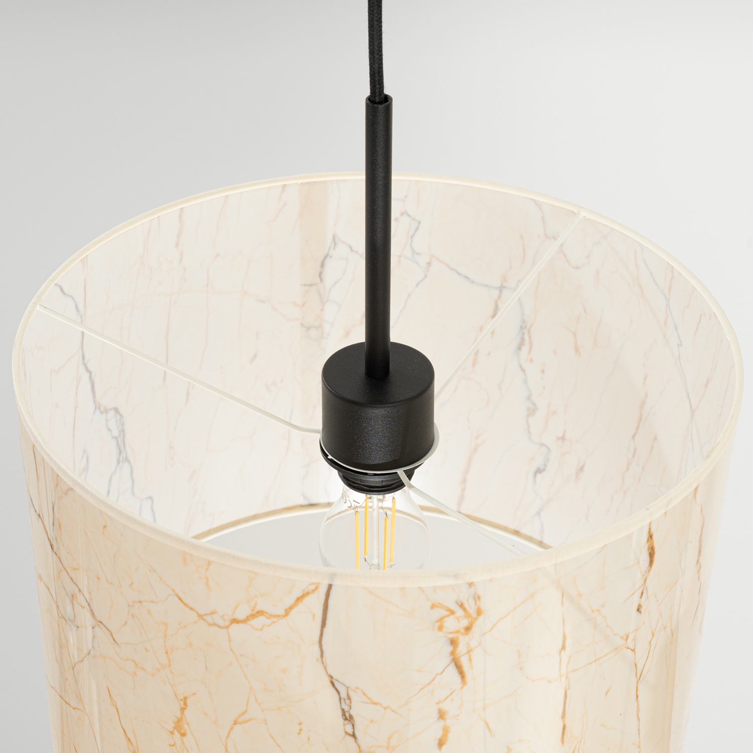 Beige marmor/sort - Billede 6