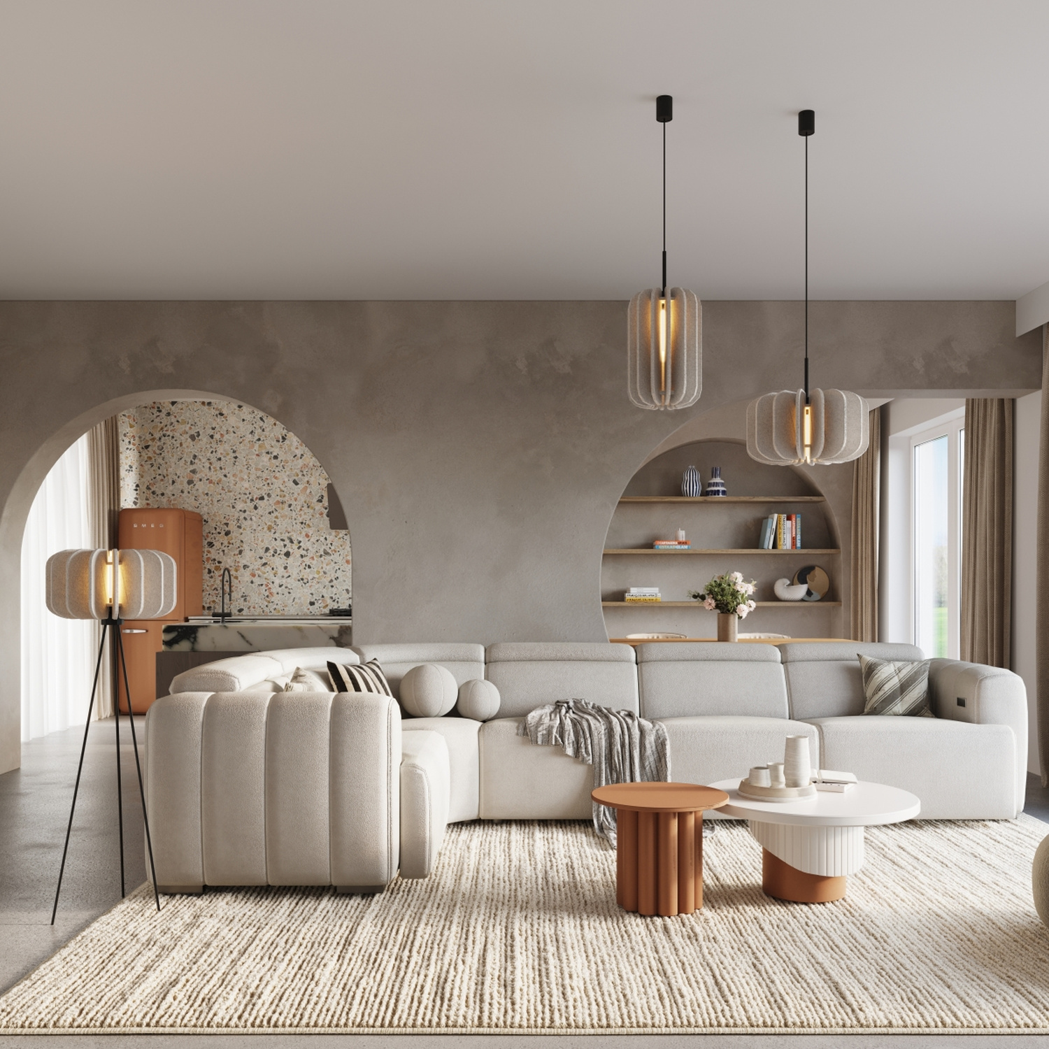 Pendant Lamp Mula 27 Beige - Thumbnail 13