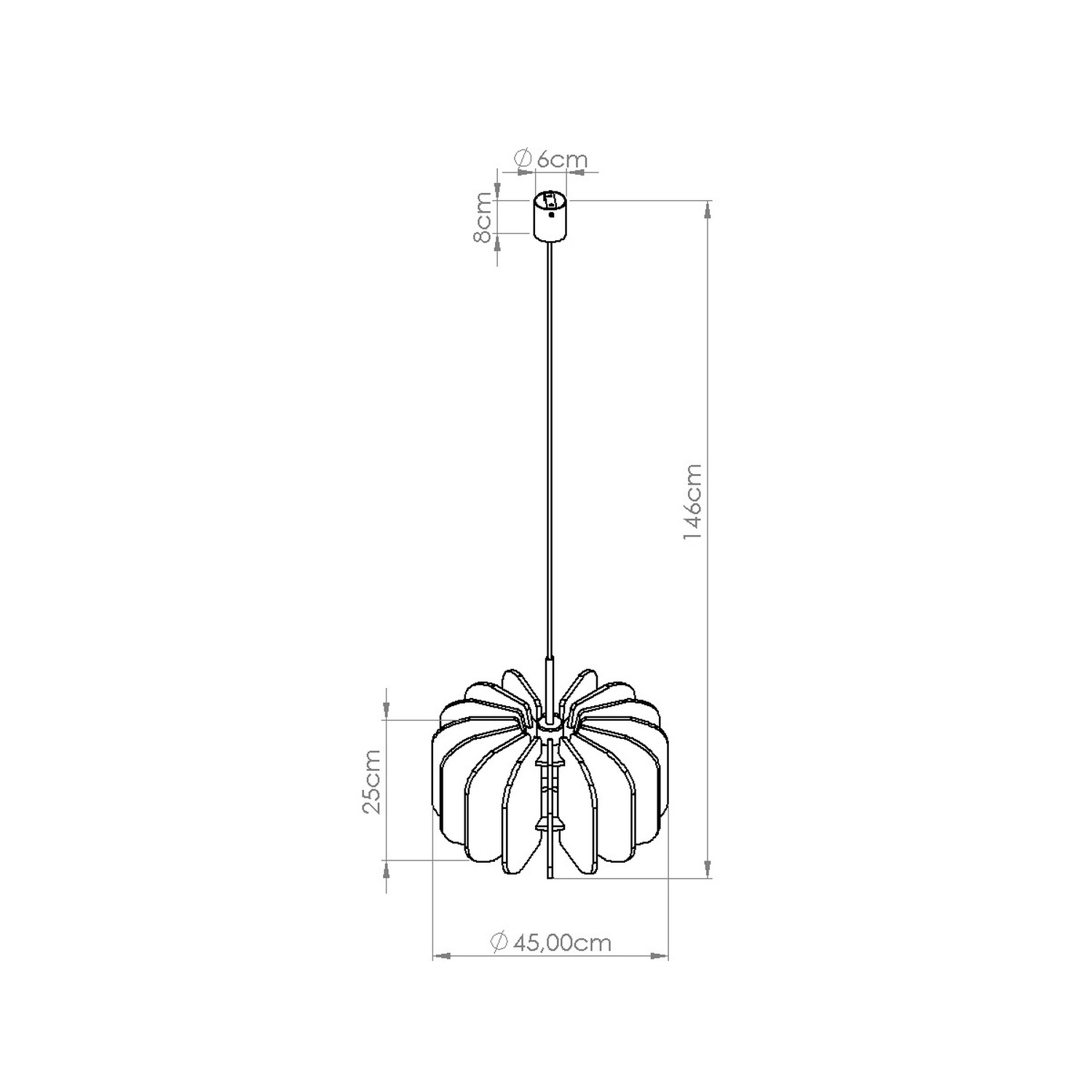 Pendant Lamp Mula 45 Yellow - Thumbnail 11