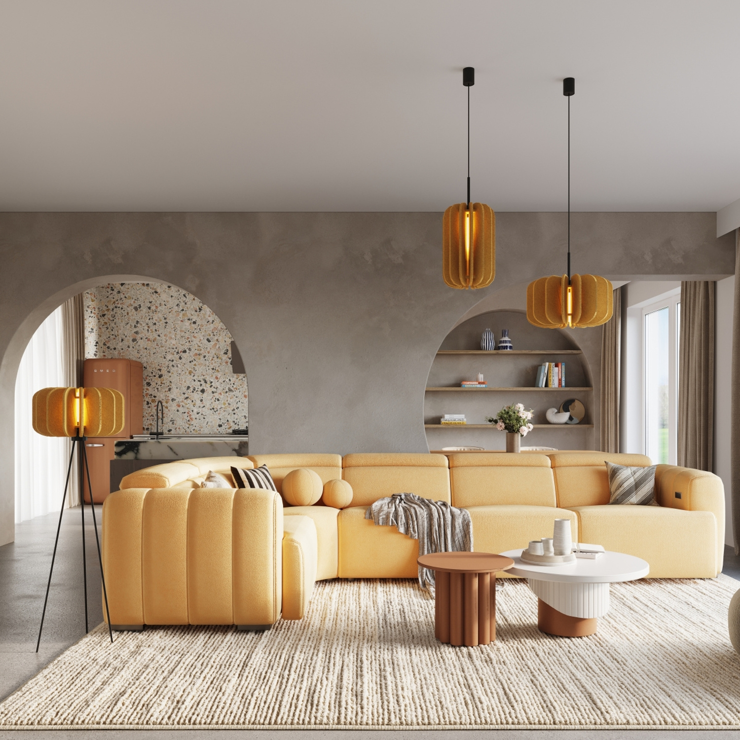 Pendant Lamp Mula 45 Yellow - Thumbnail 13