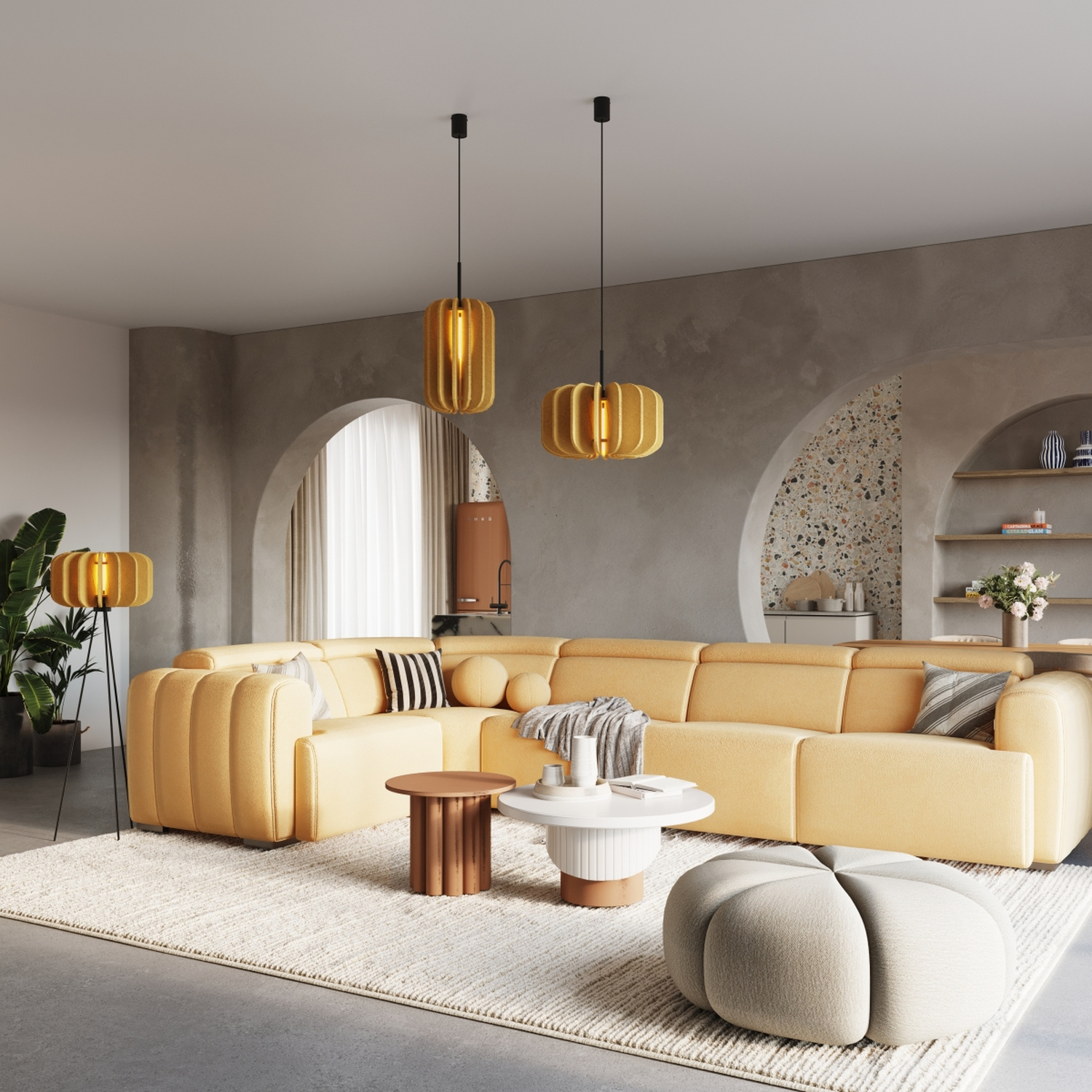 Pendant Lamp Mula 45 Yellow - Thumbnail 14