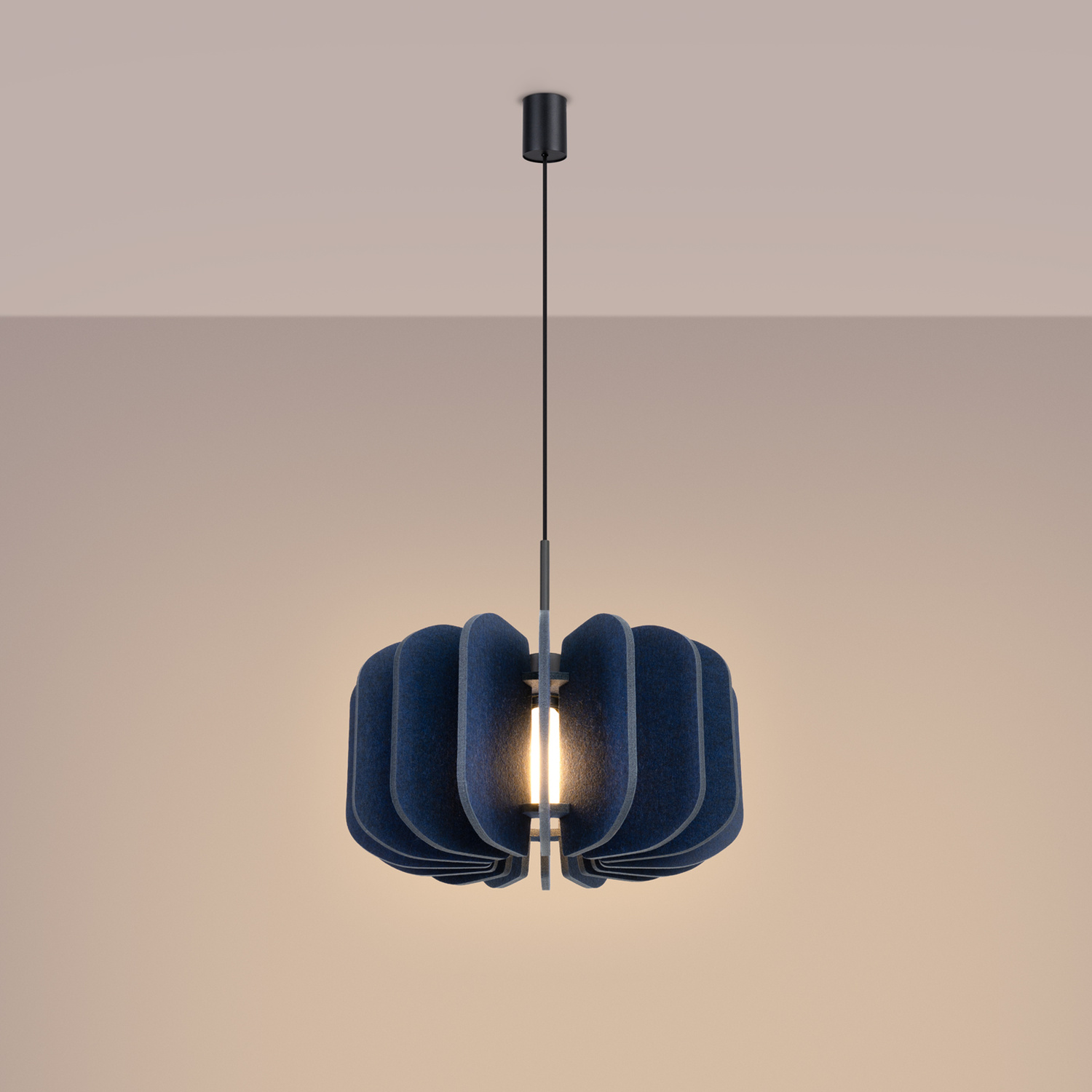 Pendant Lamp Mula 45 Navy - Thumbnail 4