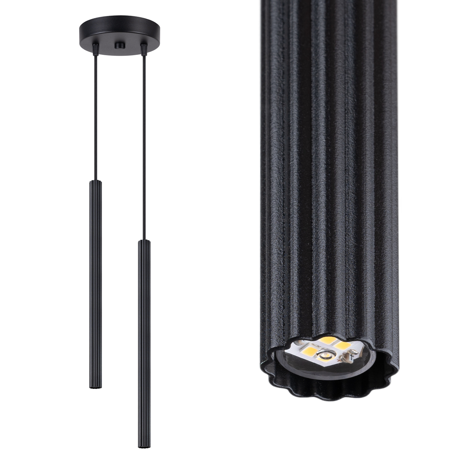 Pendant Lamp Arche 2P Black