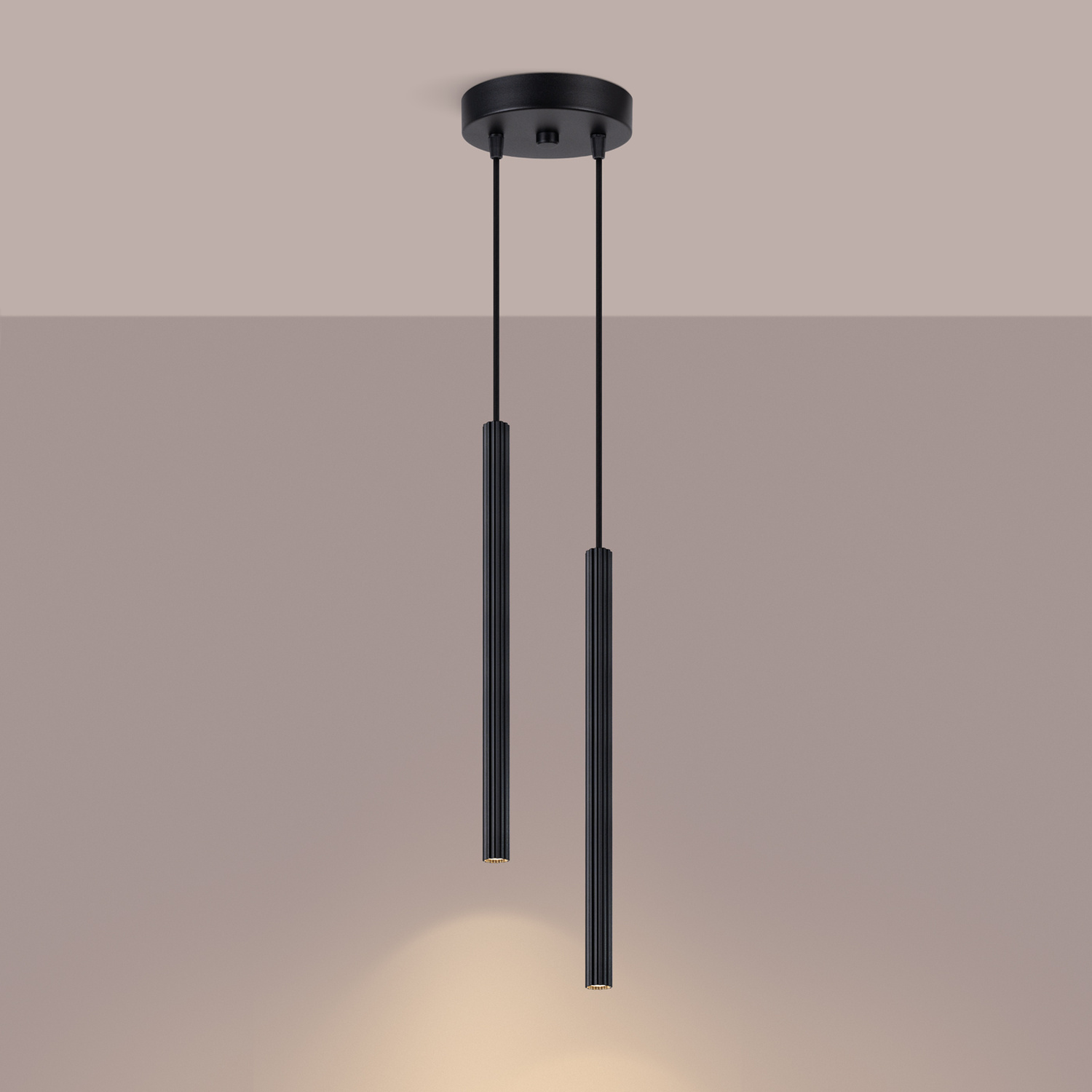 Pendant Lamp Arche 2P Black - Thumbnail 4