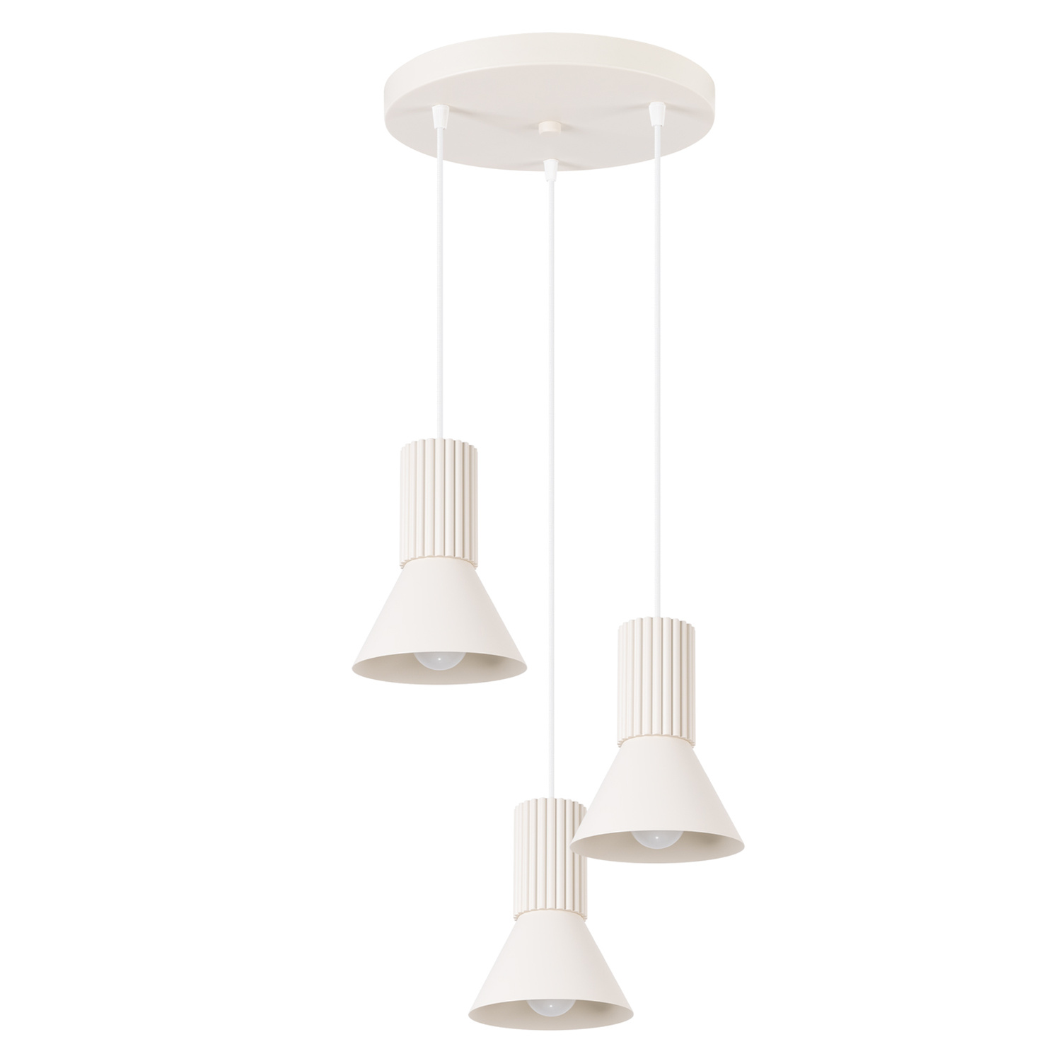 Pendant Lamp Estria 3P Beige - Thumbnail 2