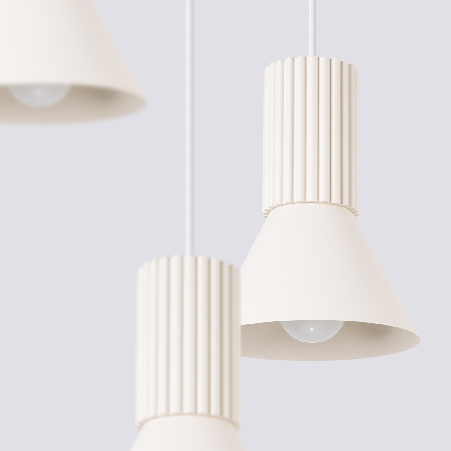 Pendant Lamp Estria 3P Beige - Thumbnail 6