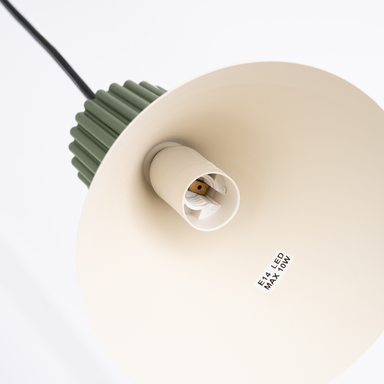 Pendant Lamp Estria 1 Beige/Olive Green - Thumbnail 8