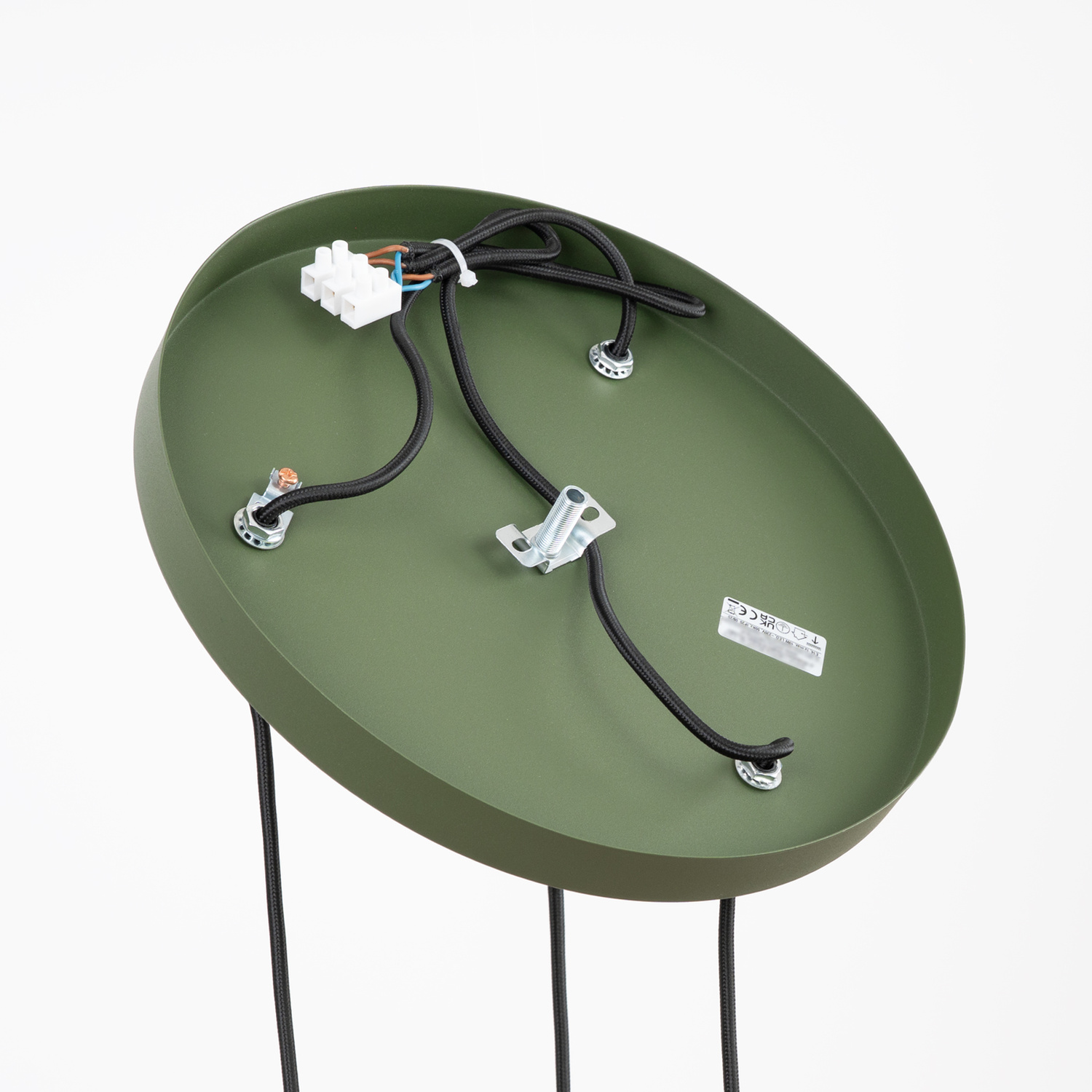 Pendant Lamp Estria 3P Beige/Olive Green - Thumbnail 10