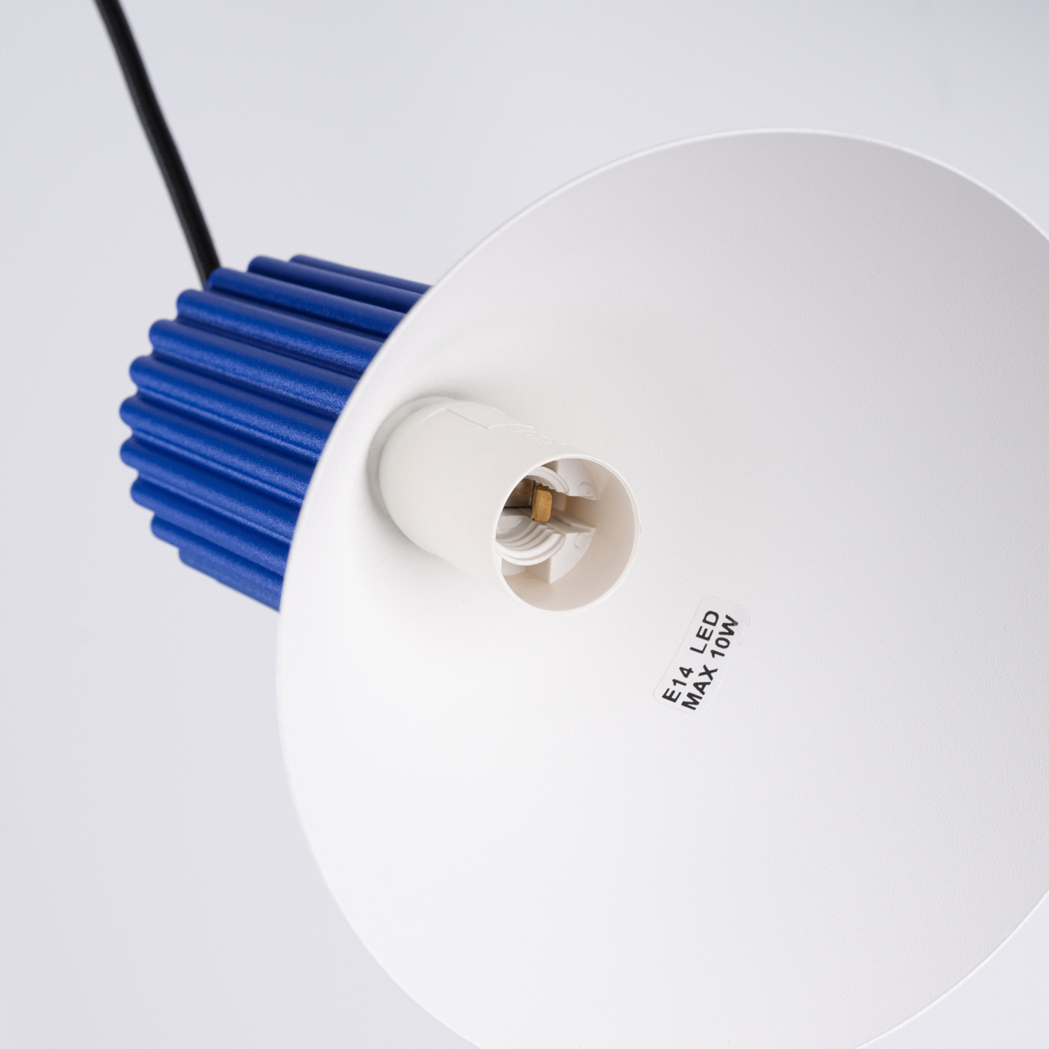 Pendant Lamp Estria 1 White/Ultramarine - Thumbnail 8
