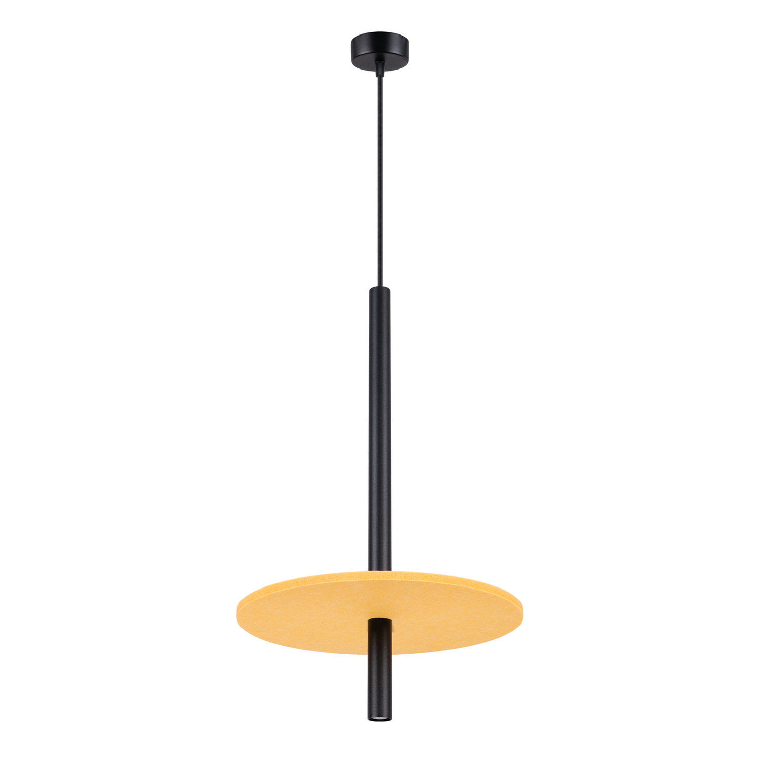 Pendant Lamp Feltro 1 Black/Yellow - Thumbnail 2