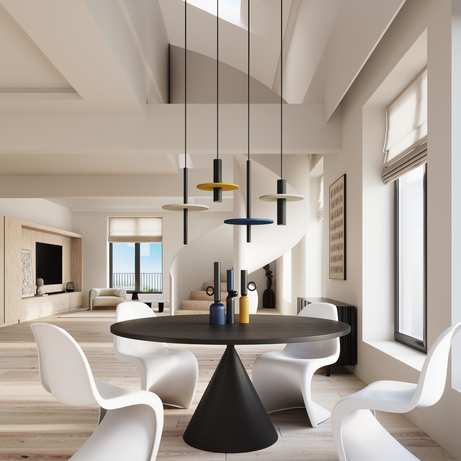 Suspension PELTA — Design Coloré Sollux