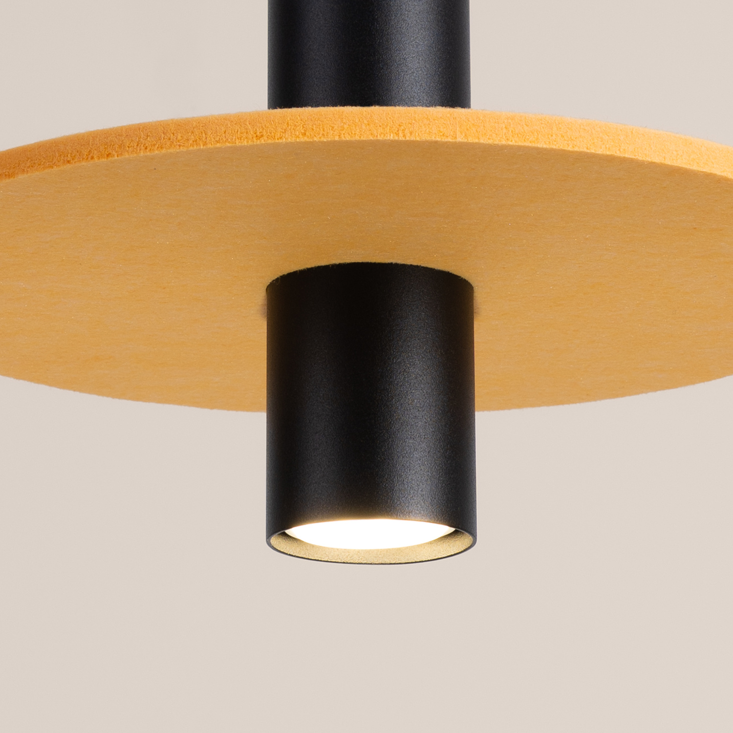 Pendant Lamp Pelta 1 Black/Yellow - Thumbnail 6