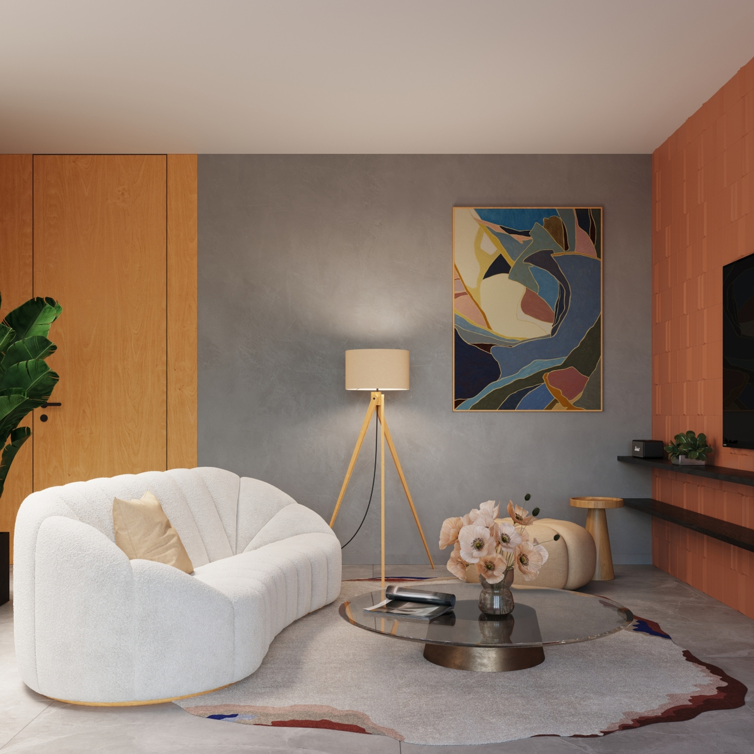 Floor Lamp Natt Beige - Thumbnail 13