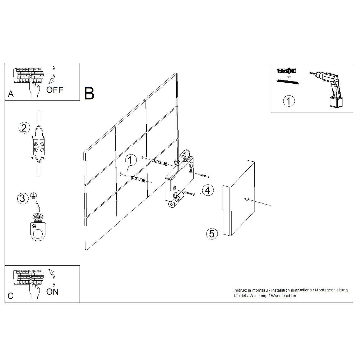 Wall Lamp Vanta Black - Thumbnail 9