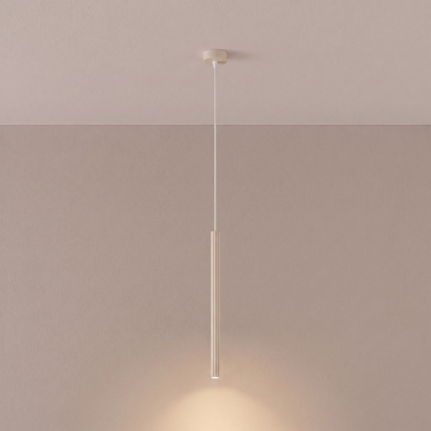 Pendant Lamp Arche 1 Beige - Thumbnail 2