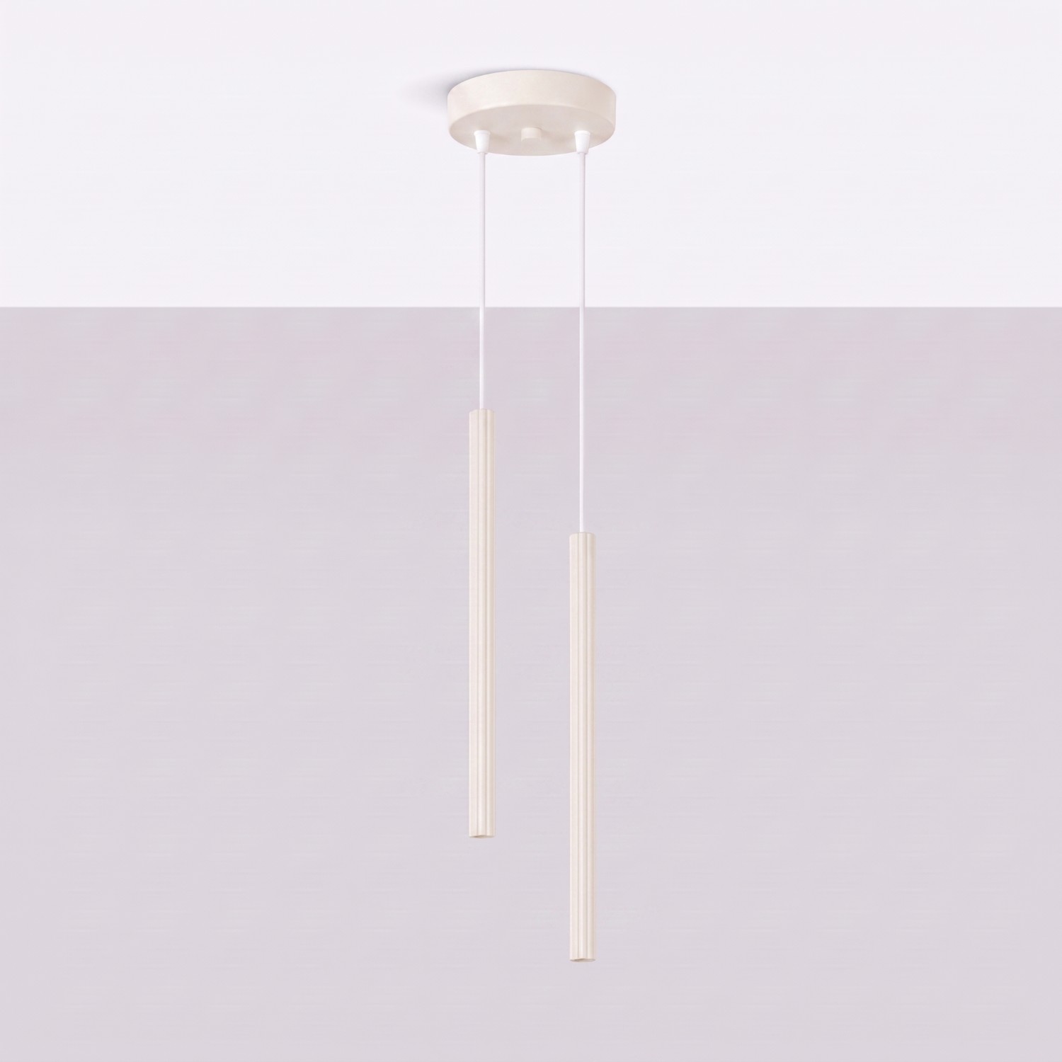 Pendant Lamp Arche 2P Beige - Thumbnail 2