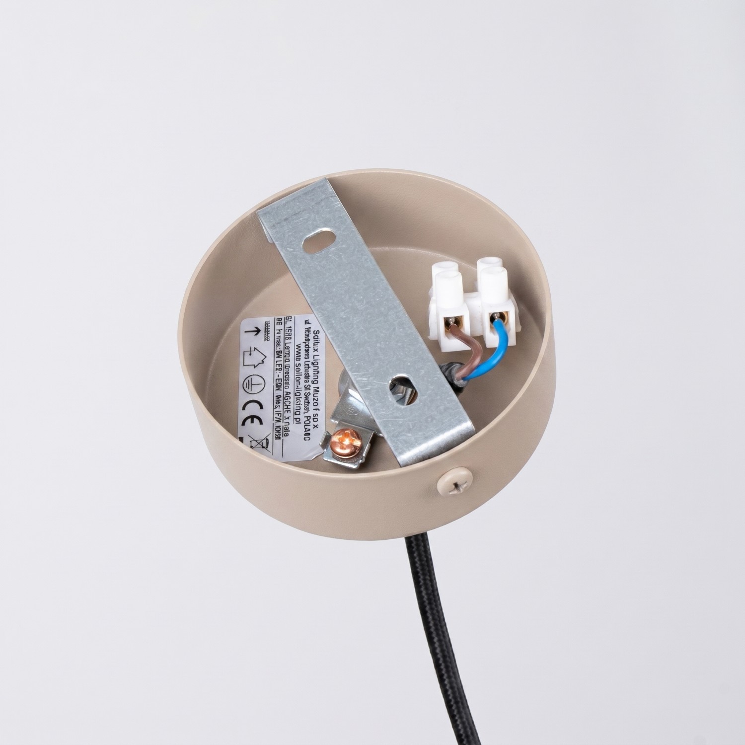 Pendant Lamp Arche 1 Taupe - Thumbnail 4