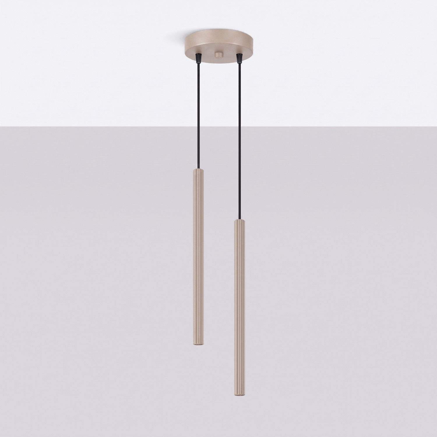 Pendant Lamp Arche 2P Taupe - Thumbnail 2
