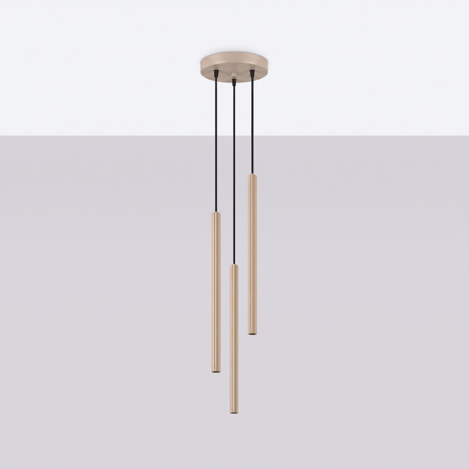 Pendant Lamp Arche 3P Taupe - Thumbnail 2