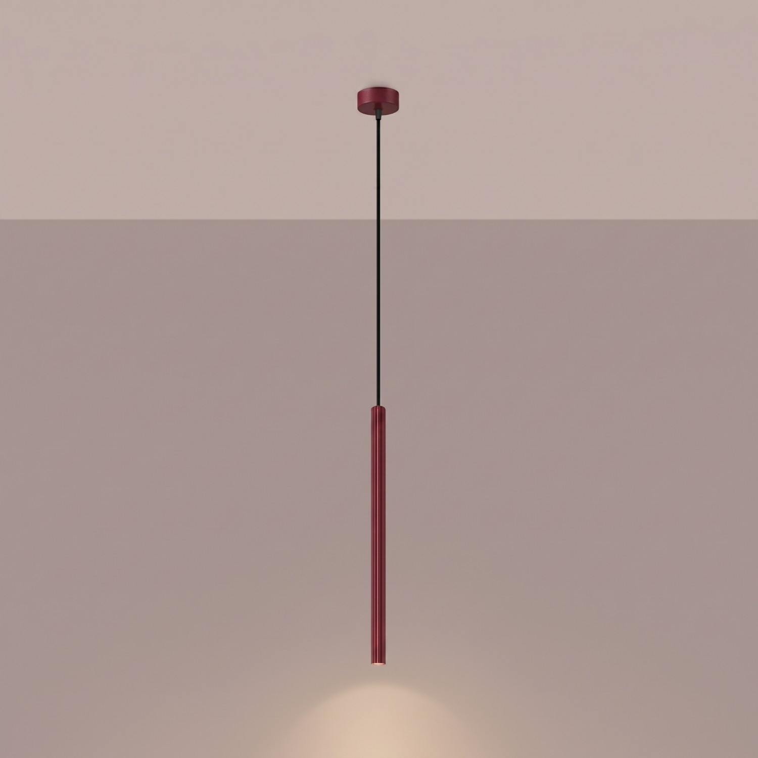 Pendant Lamp Arche 1 Burgundy - Thumbnail 3