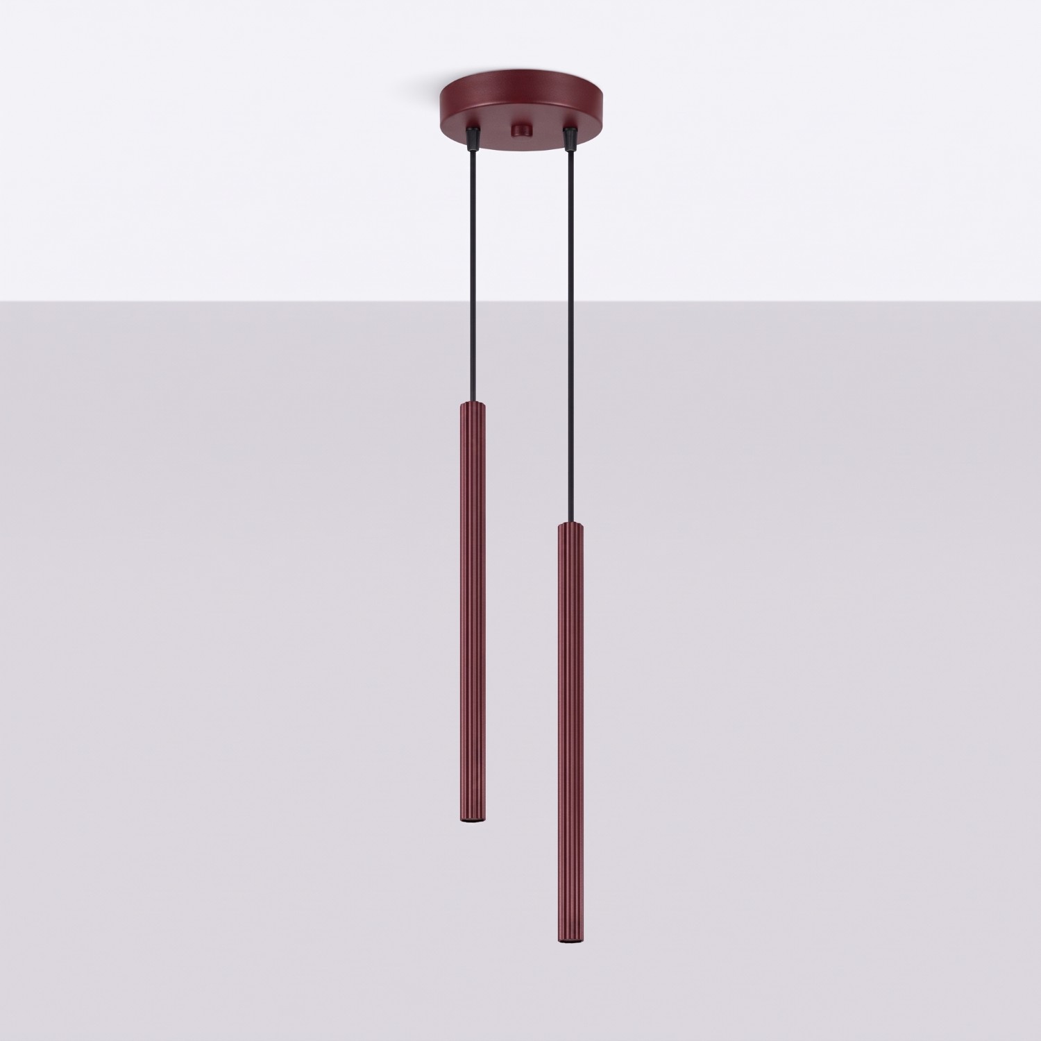 Pendant Lamp Arche 2P Burgundy - Thumbnail 2