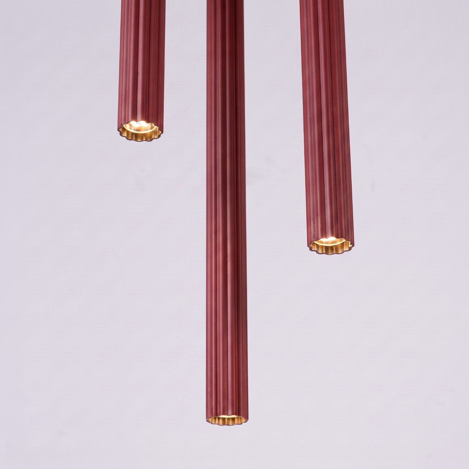Pendant Lamp Arche 3P Burgundy - Thumbnail 9