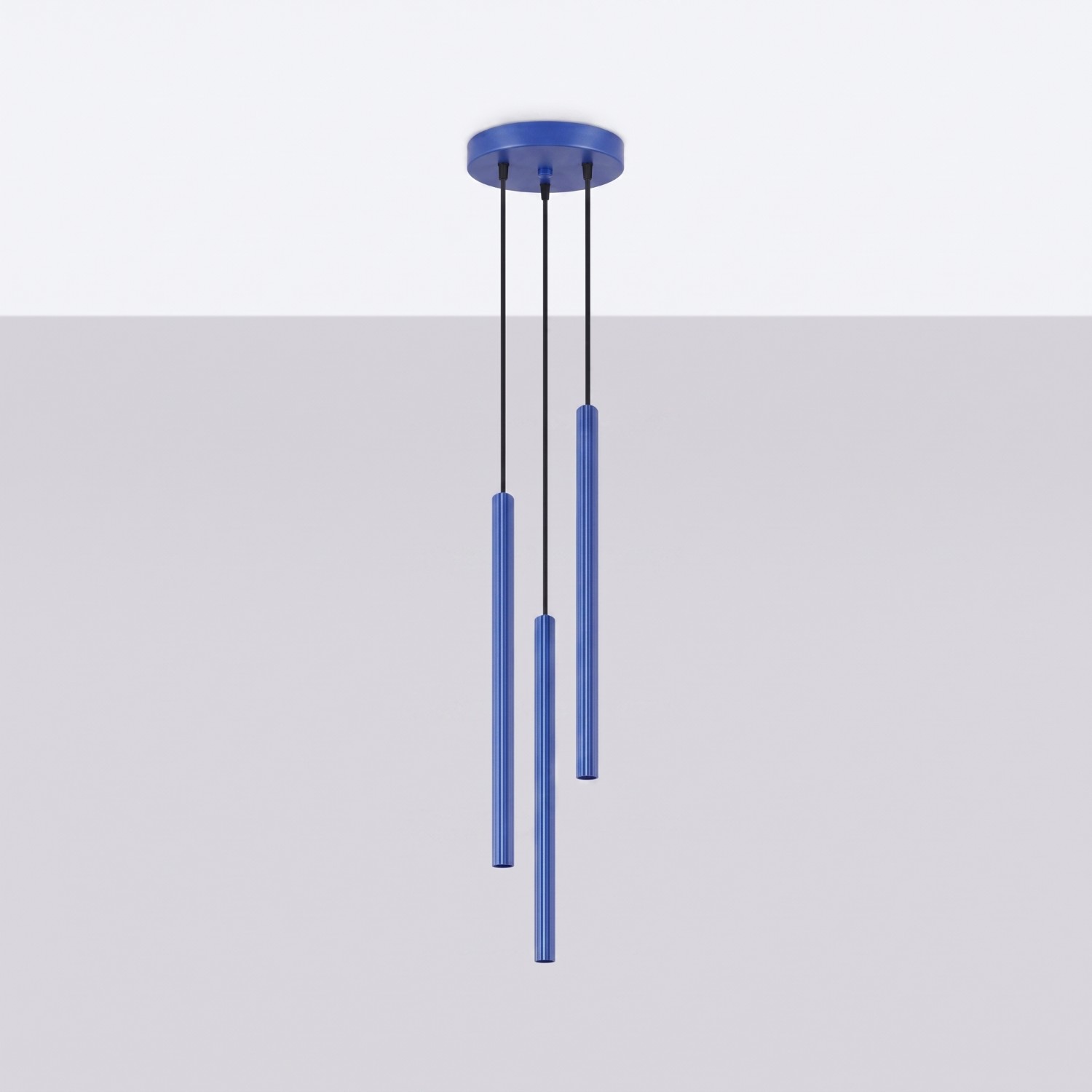 Pendant Lamp Arche 3P Ultramarine - Thumbnail 2