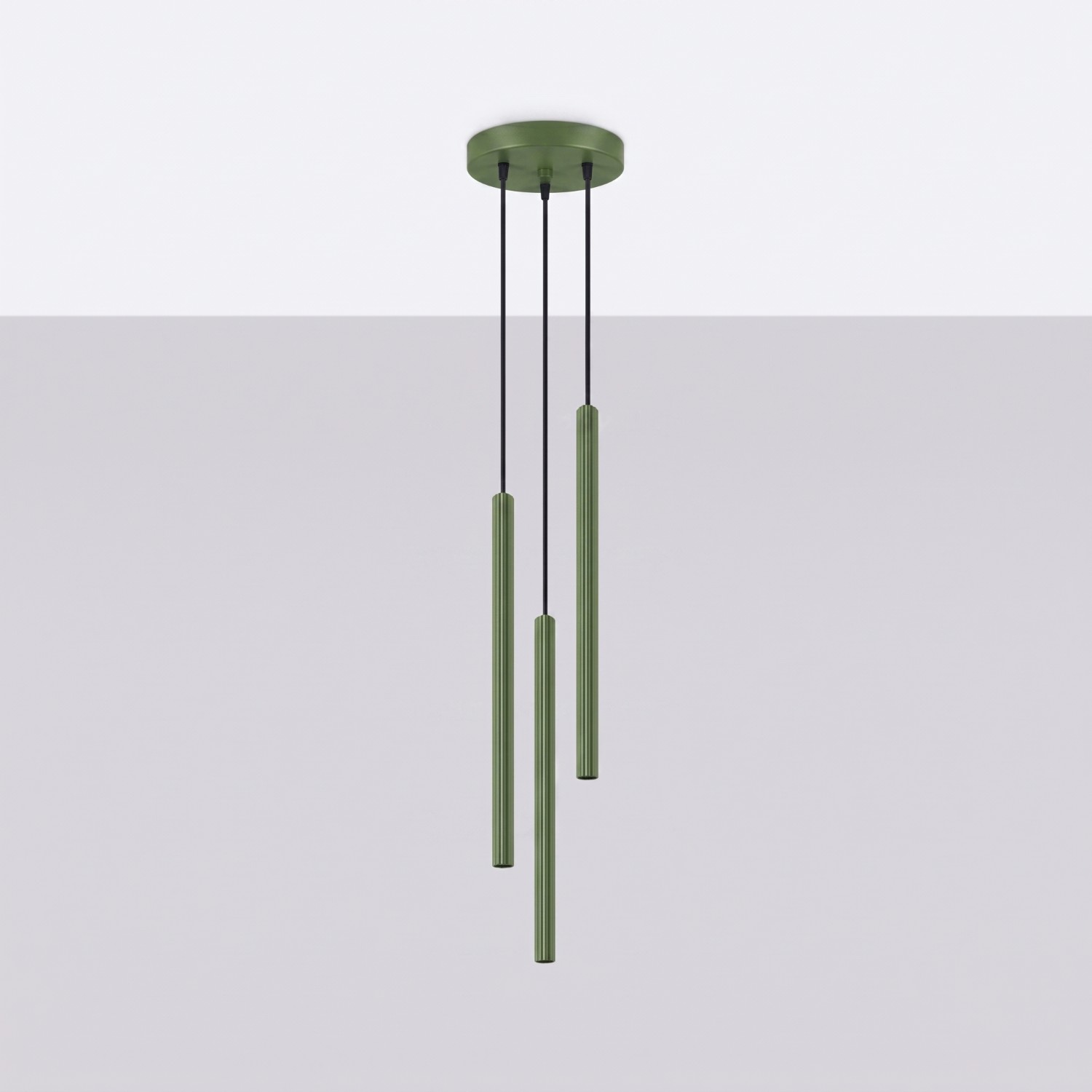 Pendant Lamp Arche 3P Olive Green - Thumbnail 2