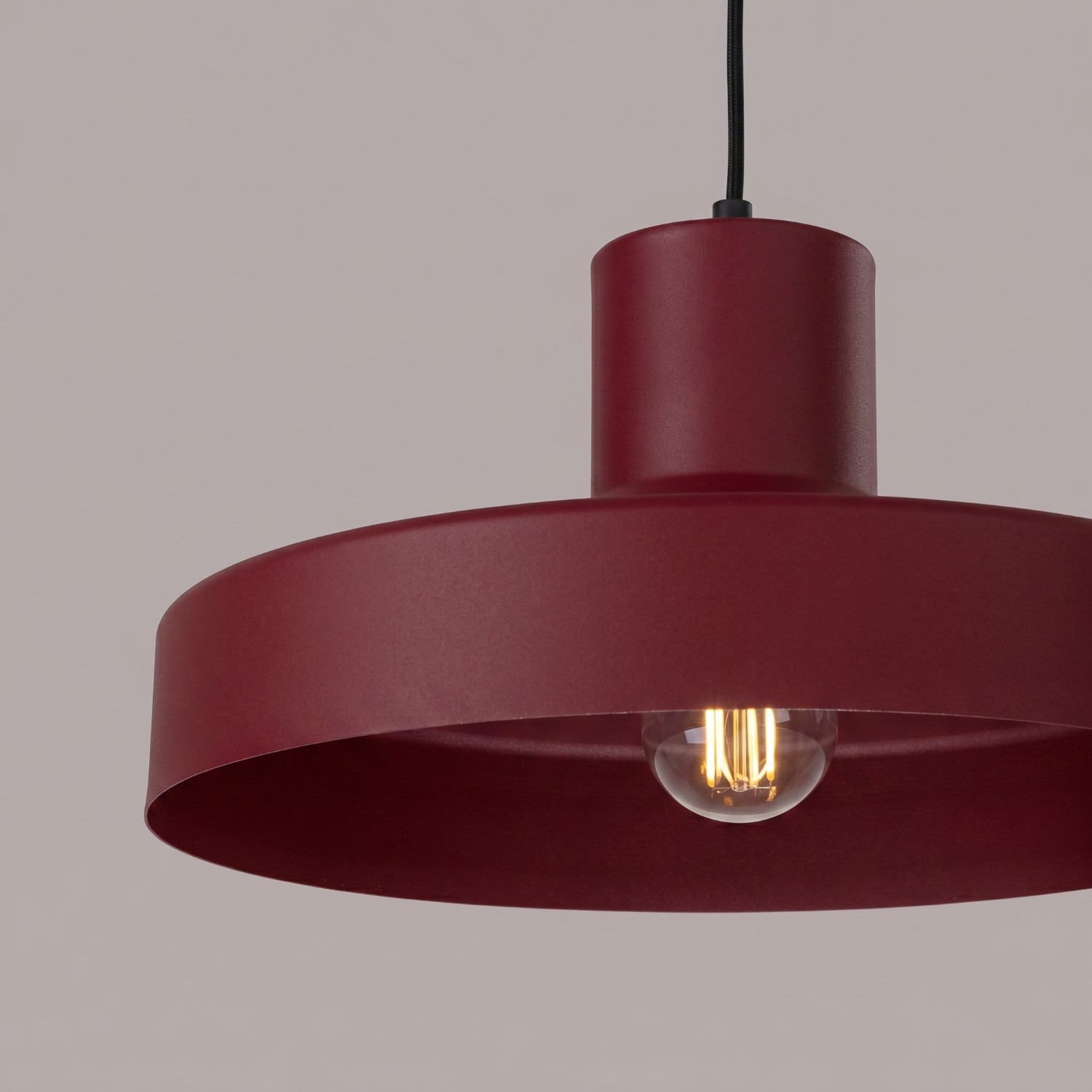 Pendant Lamp Bilo Burgundy - Thumbnail 4