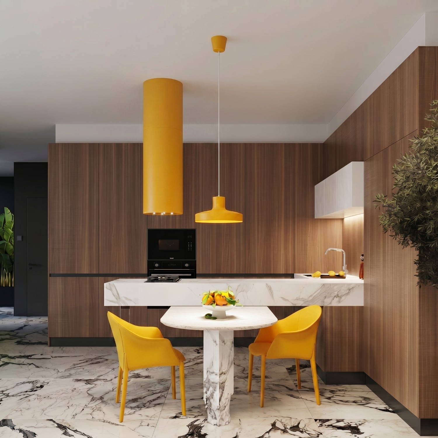 Pendant Lamp Bilo Yellow - Thumbnail 12