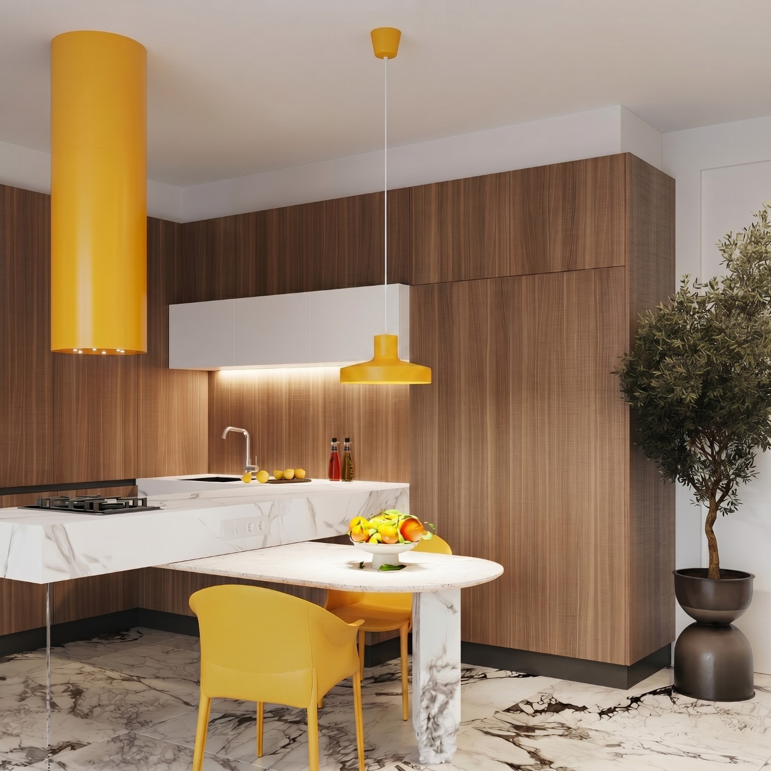 Pendant Lamp Bilo Yellow - Thumbnail 13