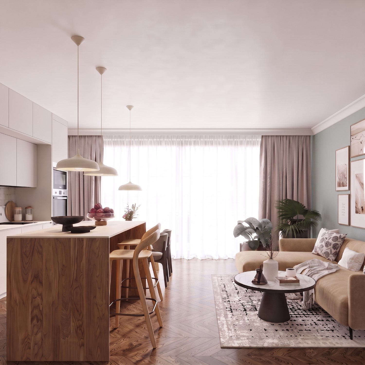 Pendant Lamp Gina Beige - Thumbnail 13