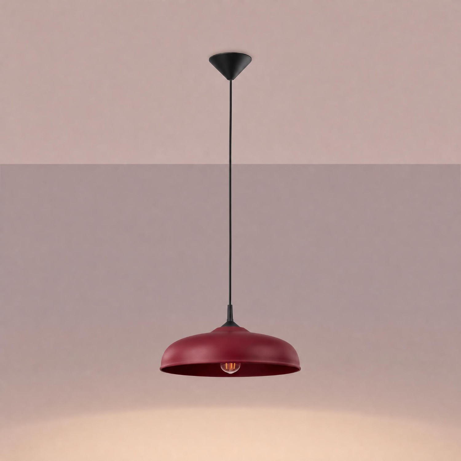 Pendant Lamp Gina Burgundy - Thumbnail 3