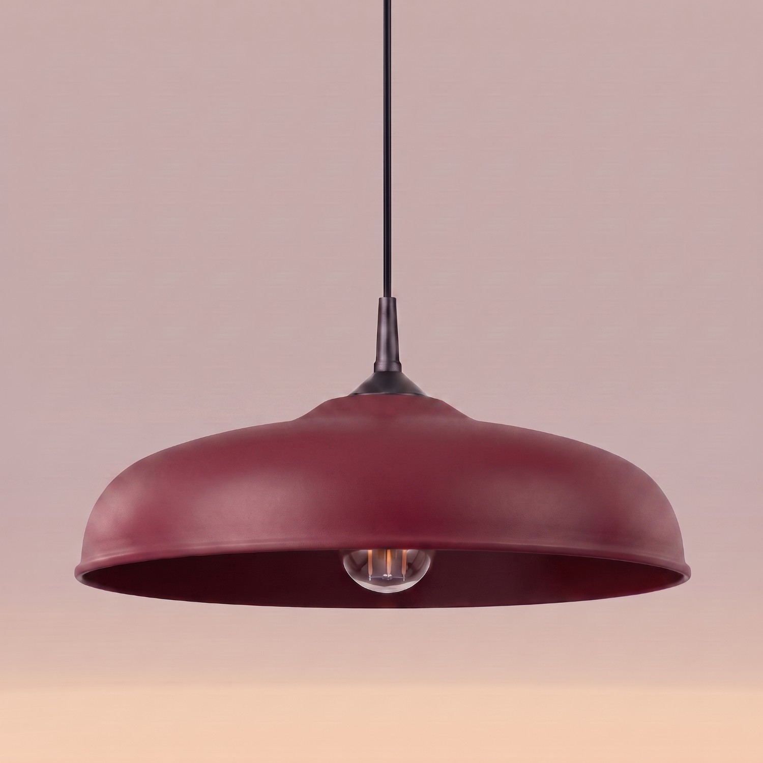 Pendant Lamp Gina Burgundy - Thumbnail 4