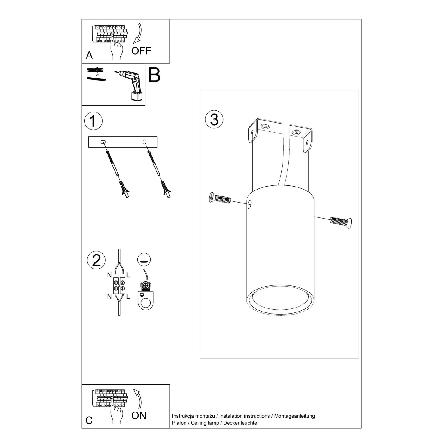Ceiling Lamp Lagos 10 Red Ochre - Thumbnail 8