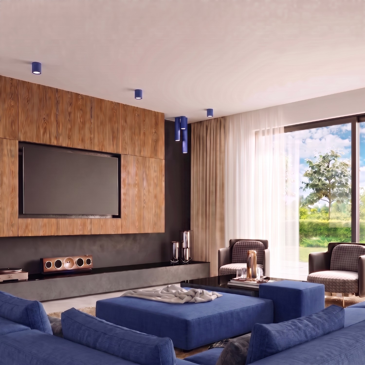 Ceiling Lamp Lagos 10 Ultramarine - Thumbnail 10