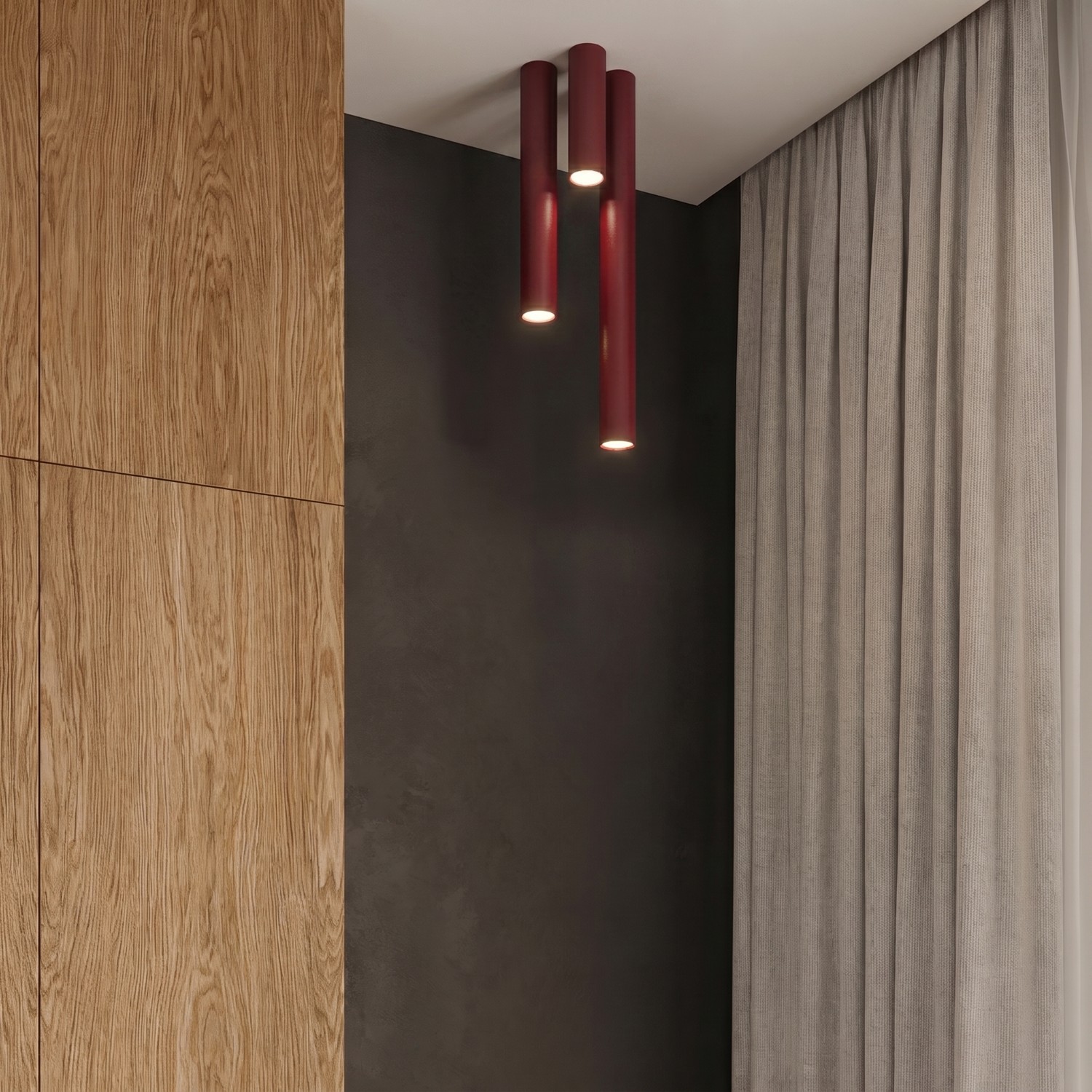 Ceiling Lamp Lagos 20 Burgundy - Thumbnail 11