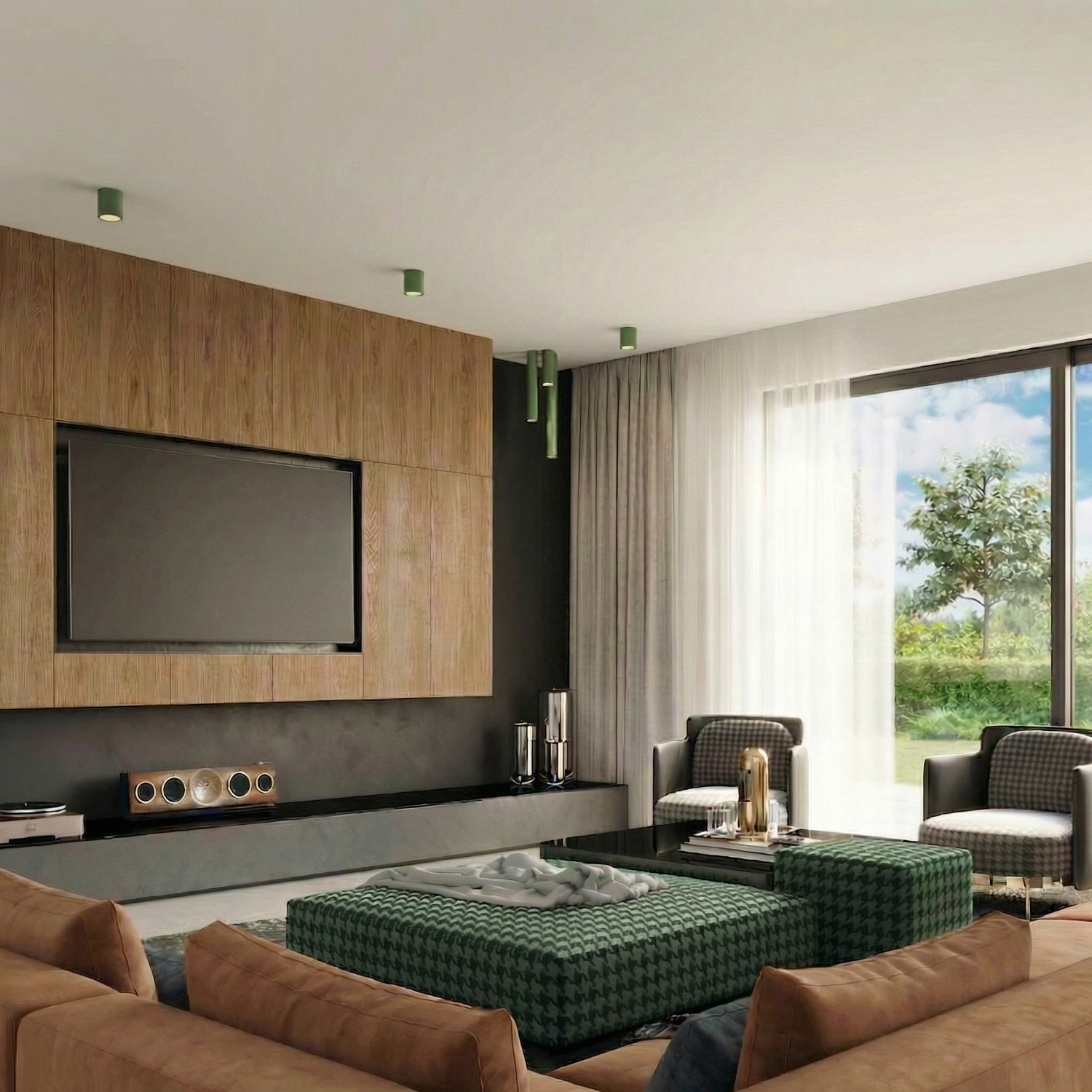 Ceiling Lamp Lagos 20 Olive Green - Thumbnail 10