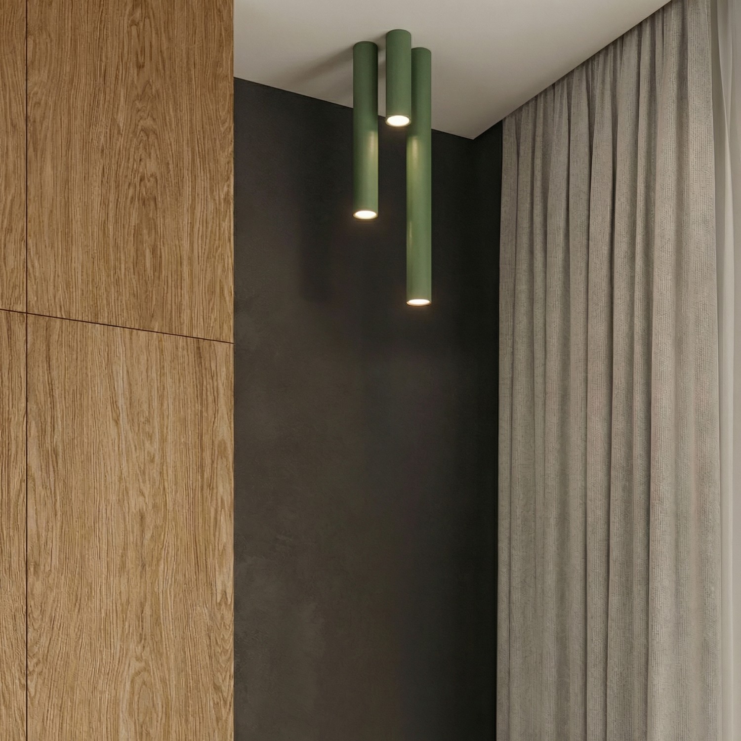 Ceiling Lamp Lagos 20 Olive Green - Thumbnail 11