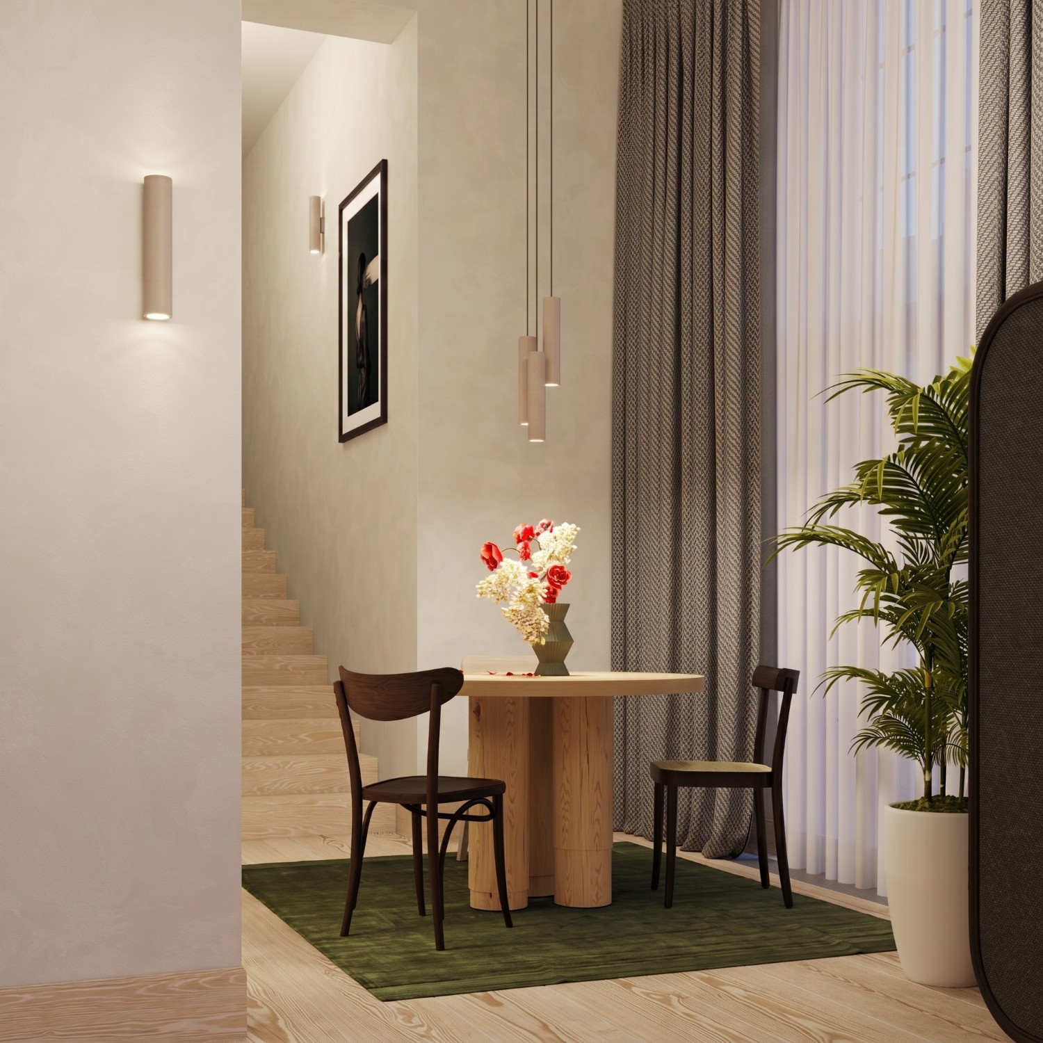 Pendant Lamp Lagos 1 Taupe - Thumbnail 12