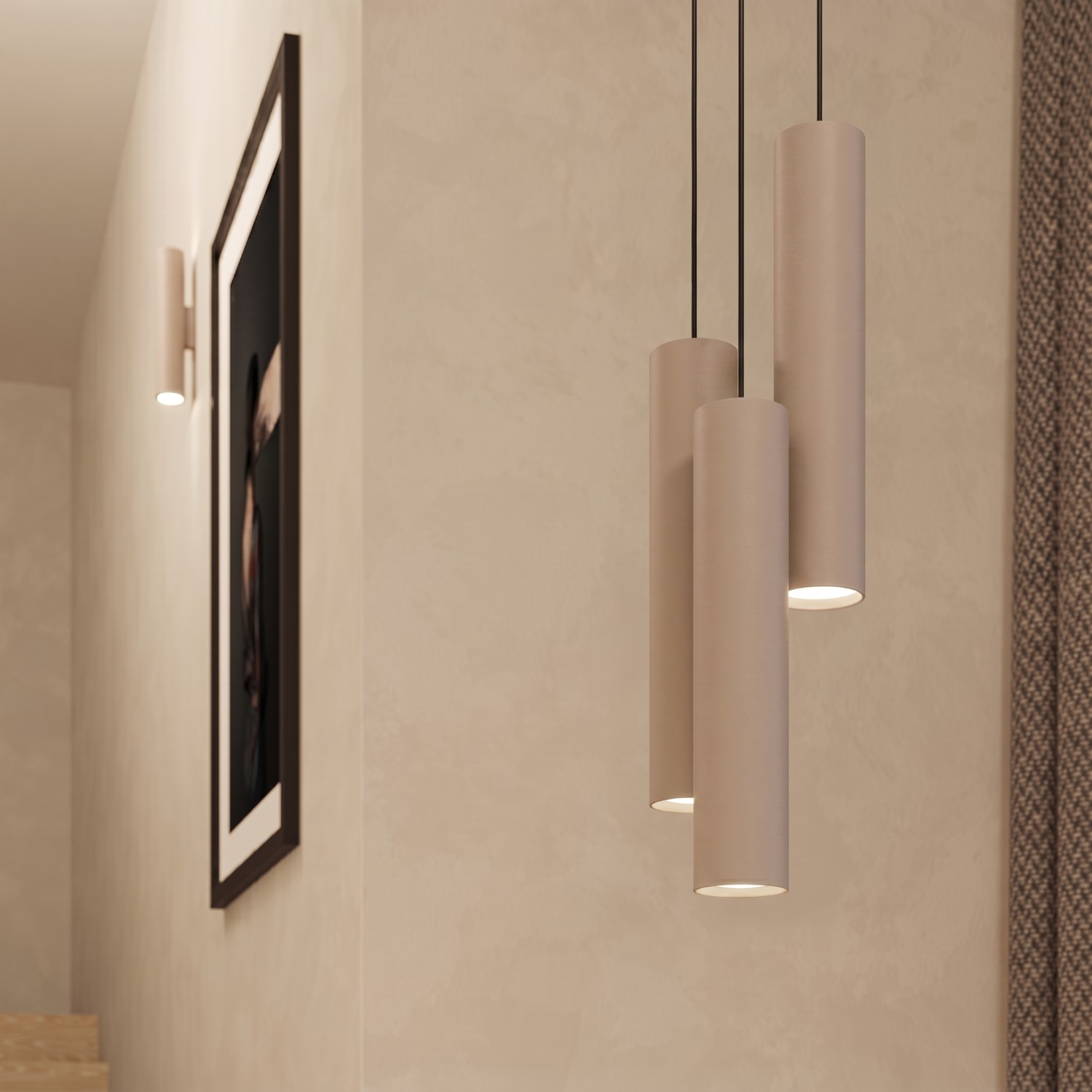 Pendant Lamp Lagos 1 Taupe - Thumbnail 13