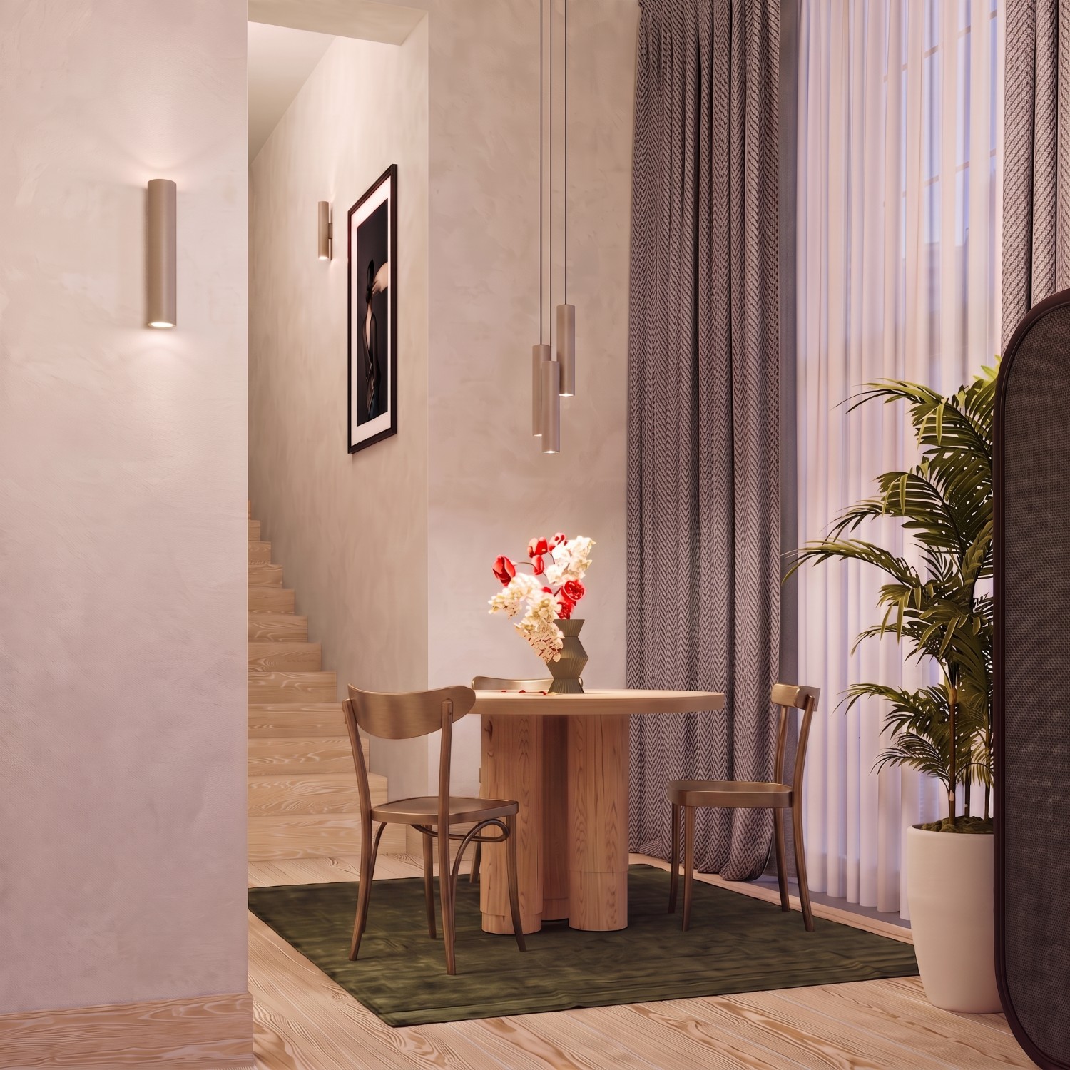 Pendant Lamp Lagos 3L Taupe - Thumbnail 10