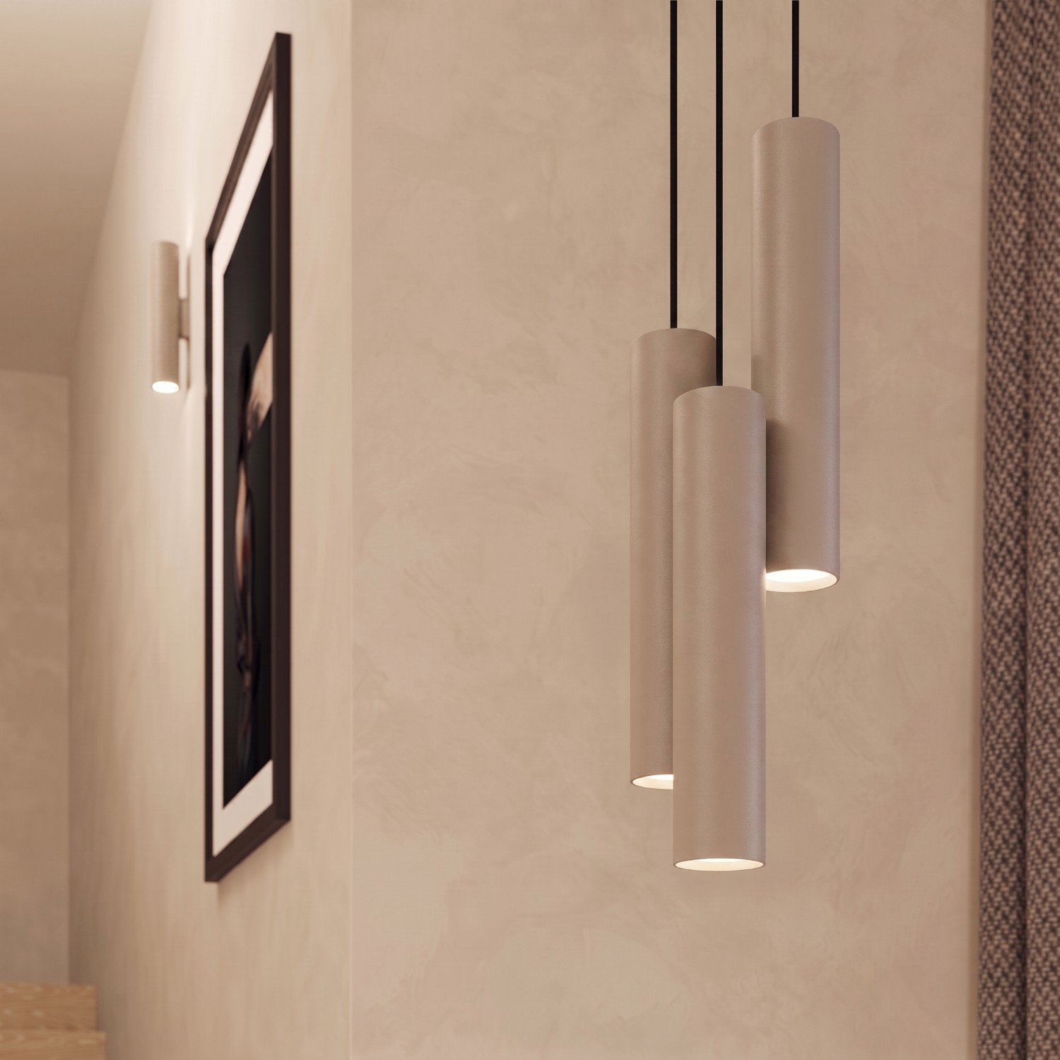 Pendant Lamp Lagos 3L Taupe - Thumbnail 11