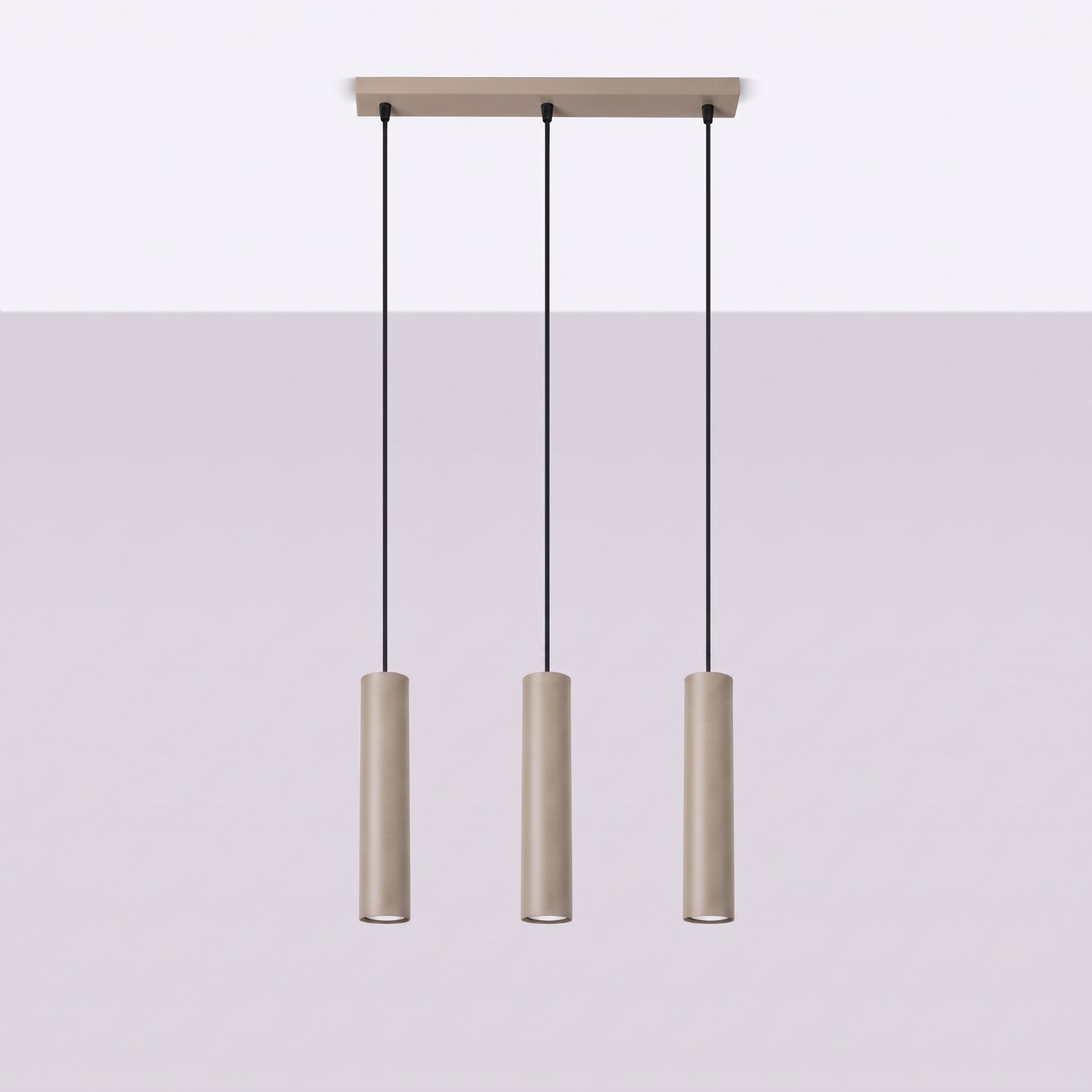 Pendant Lamp Lagos 3L Taupe - Thumbnail 2