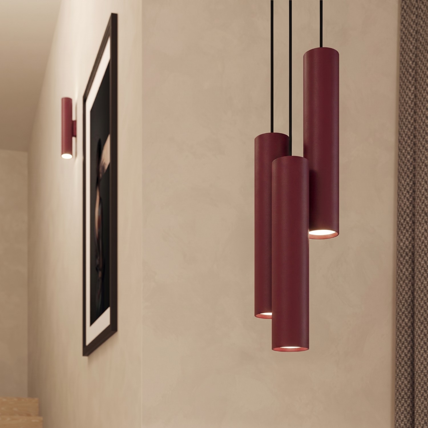 Wall Lamp Lagos Burgundy - Thumbnail 11