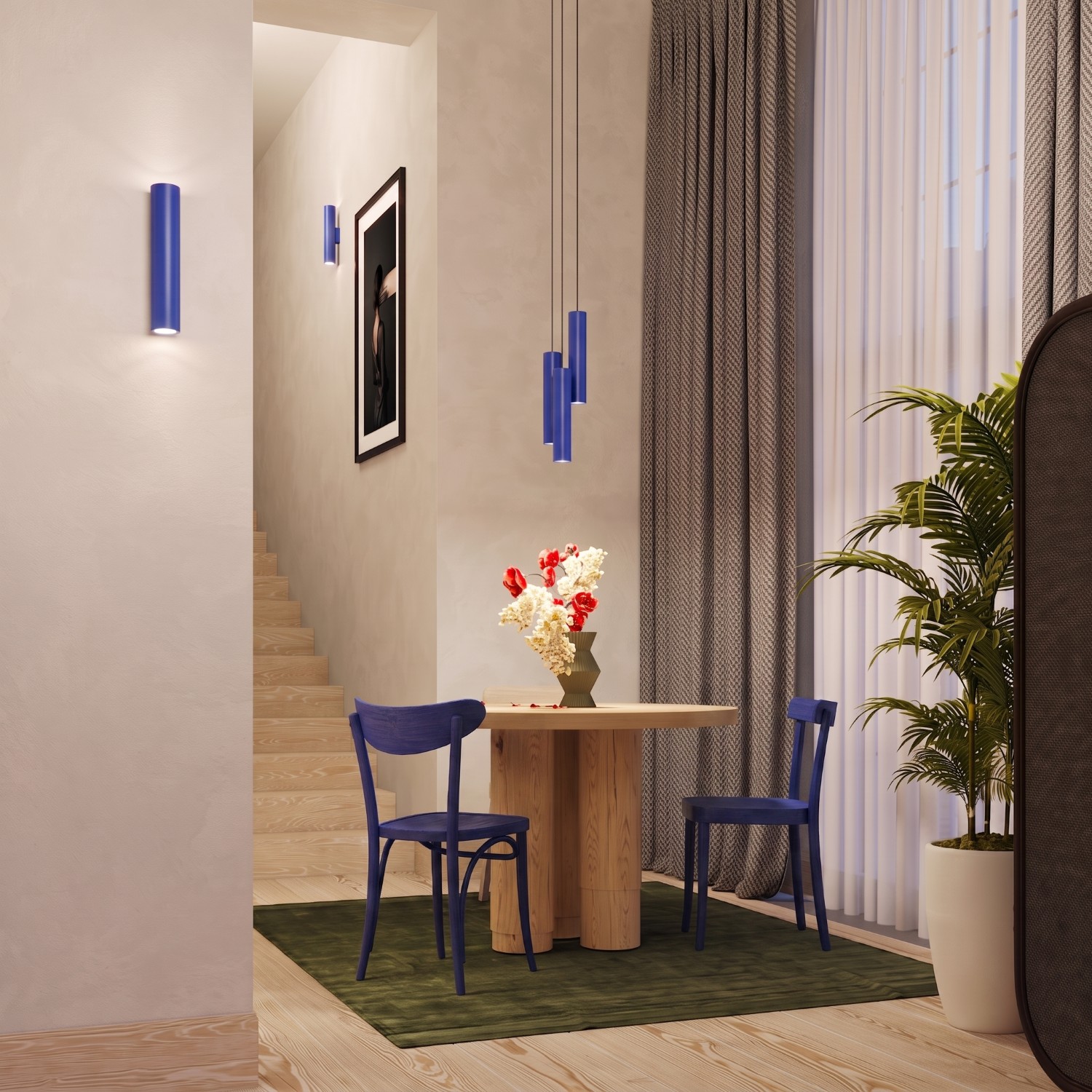 Pendant Lamp Lagos 3L Ultramarine - Thumbnail 10