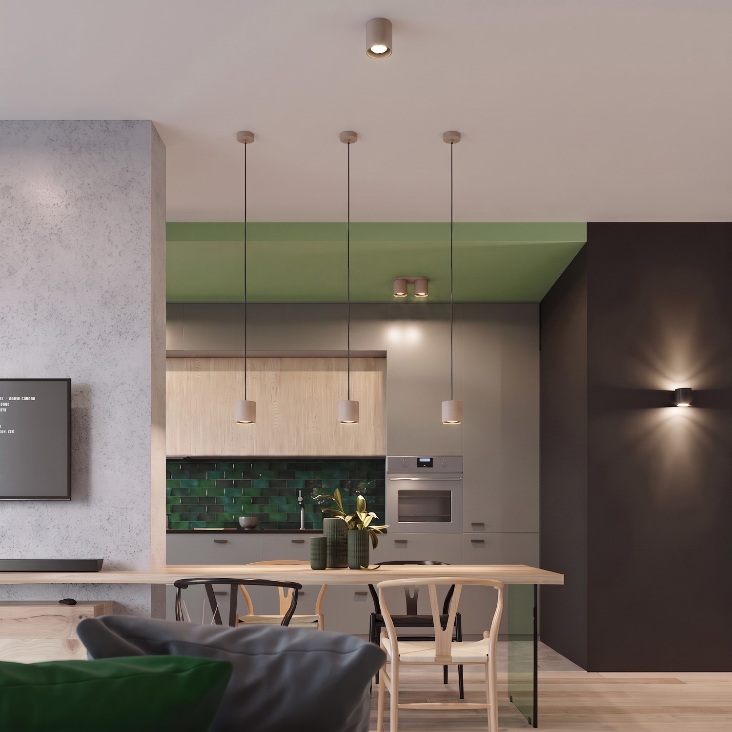 Ceiling Lamp Orbis 2 Taupe - Thumbnail 8